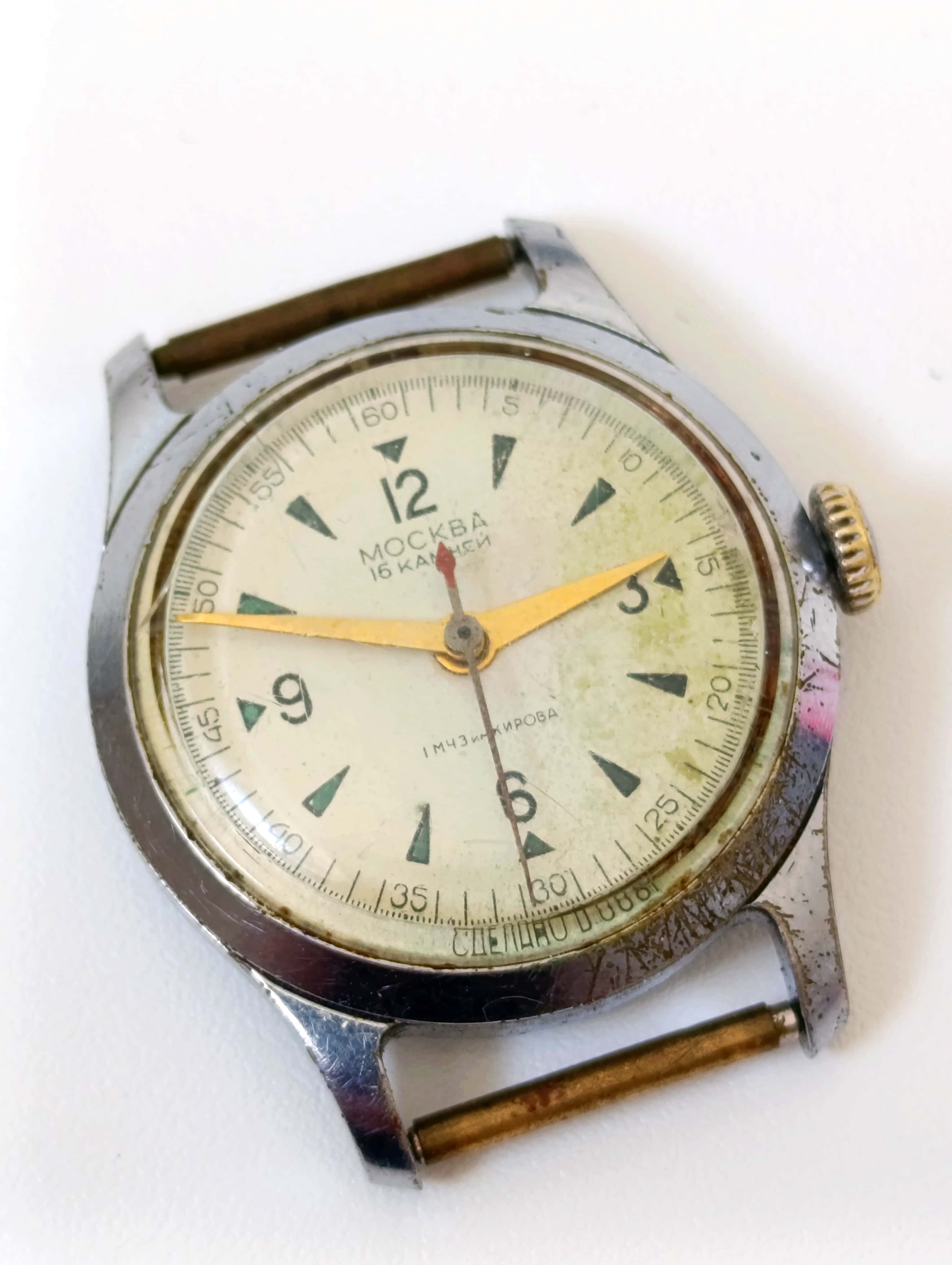Vintage 1957 Moskva Watch by 1st Moscow Watch Factory (Kirov)