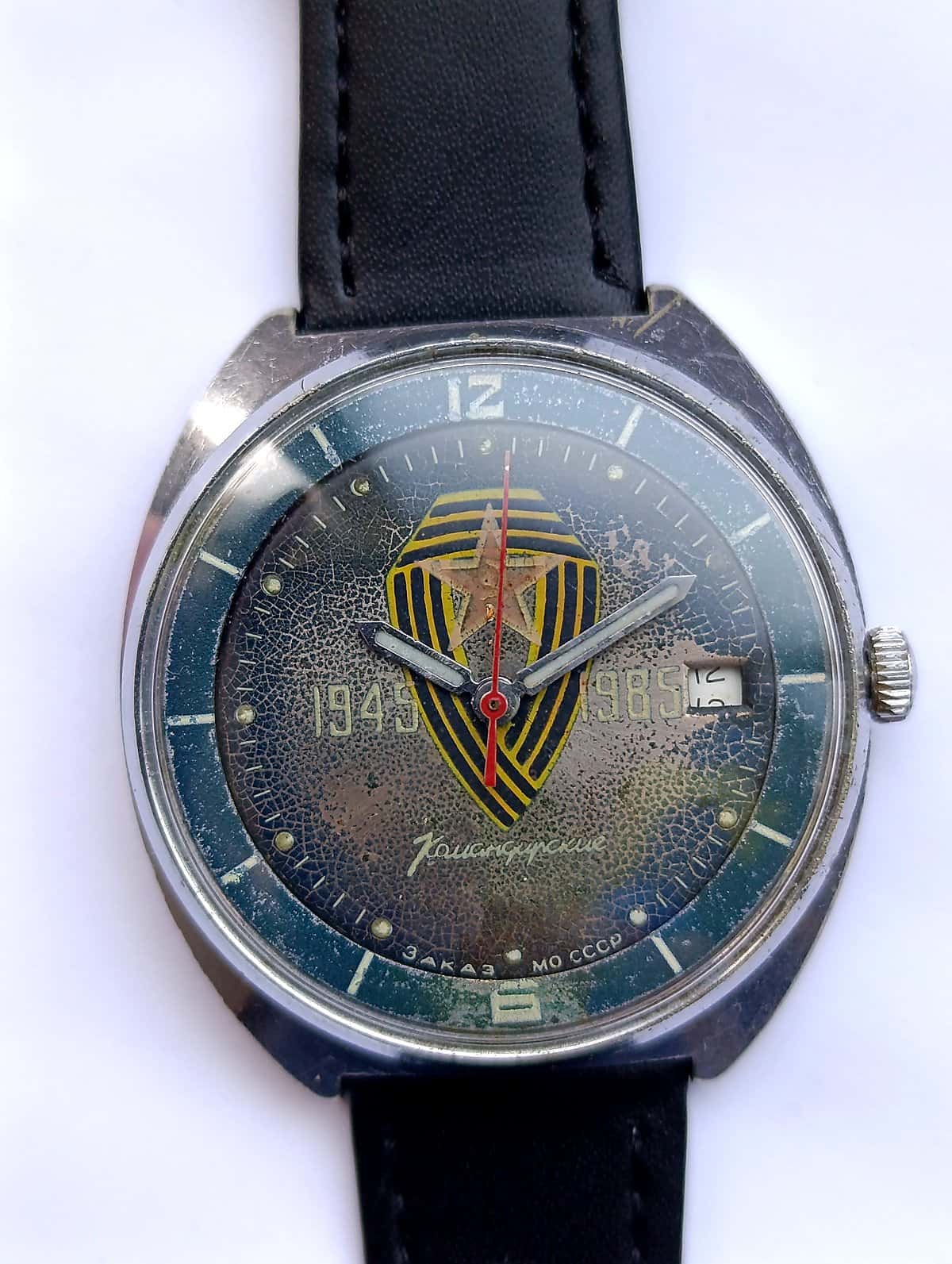 Vintage Vostok Komandirskie Cal. 2234 Hack, USSR Military Watch 1985