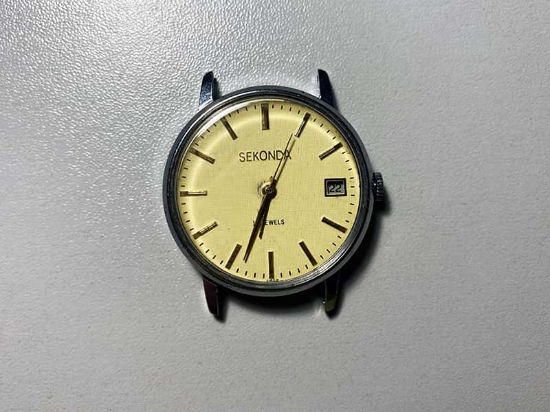 Seconda Wristwatch 17 Jewels Soviet Rare Mechanical Watch USSR Timepiece Russian Men's Watch