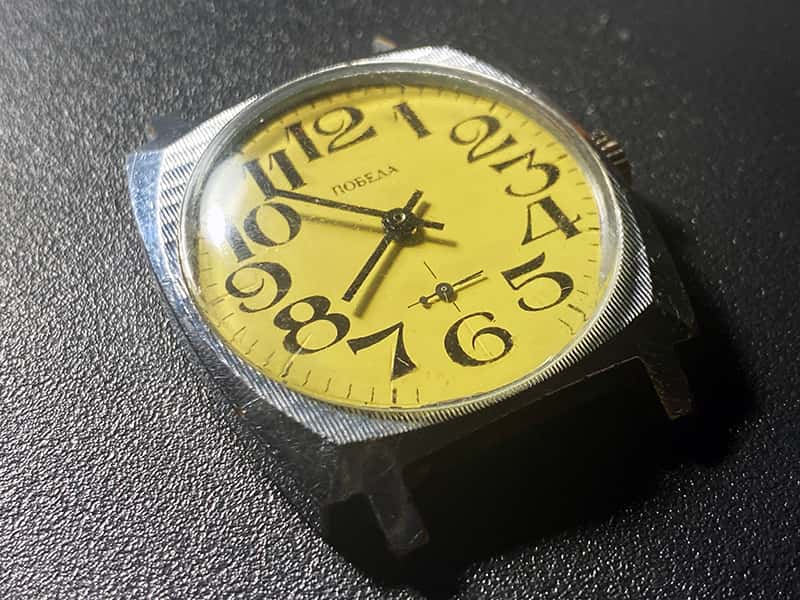 Wristwatch Pobeda Vintage Watch Very Rare Wristwatch 15 Jewels Timepiece 2602 Movement