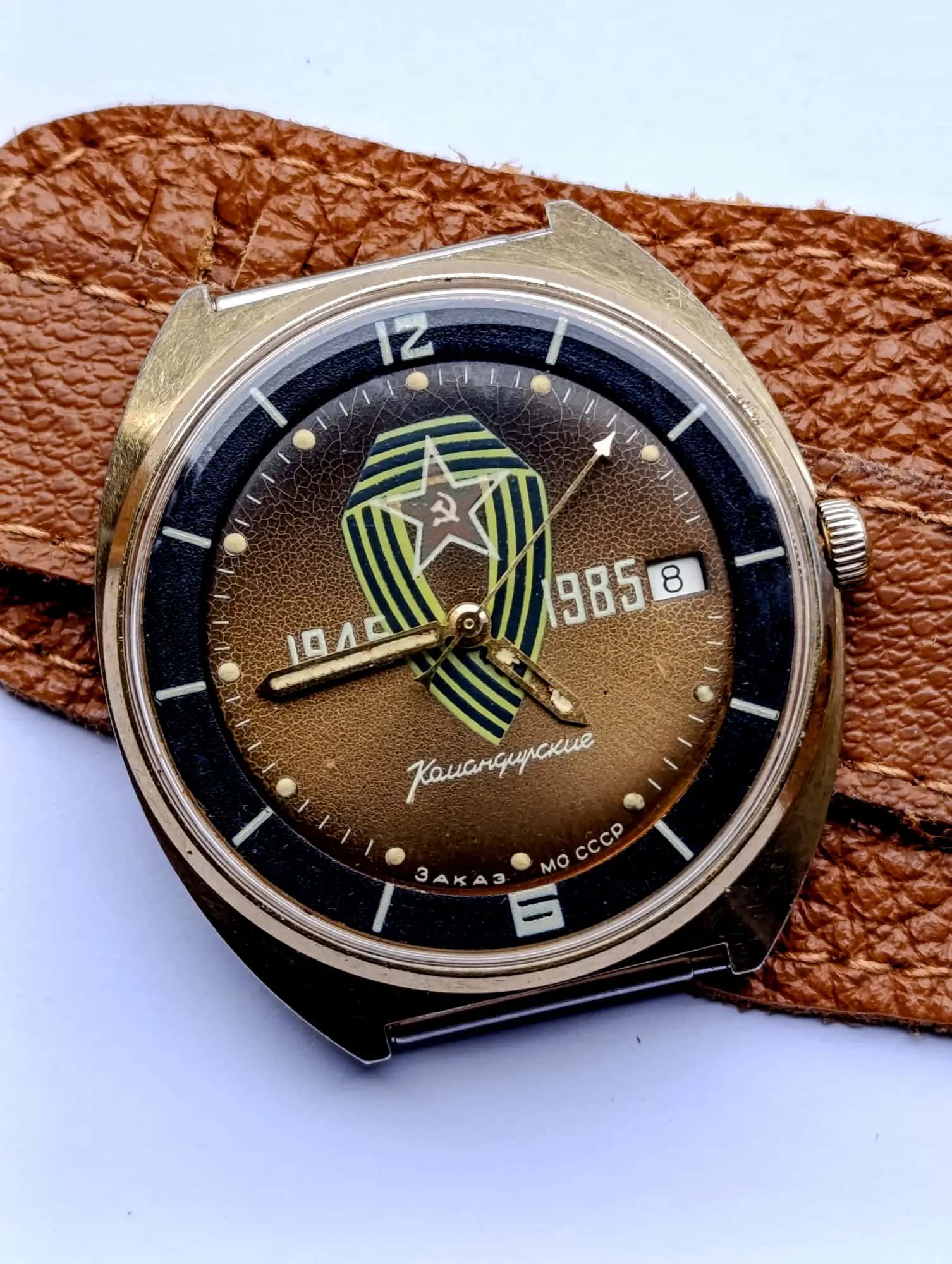 Vostok Komandirskie 2234 Soviet Watch – Gold-Plated WWII Anniversary Edition