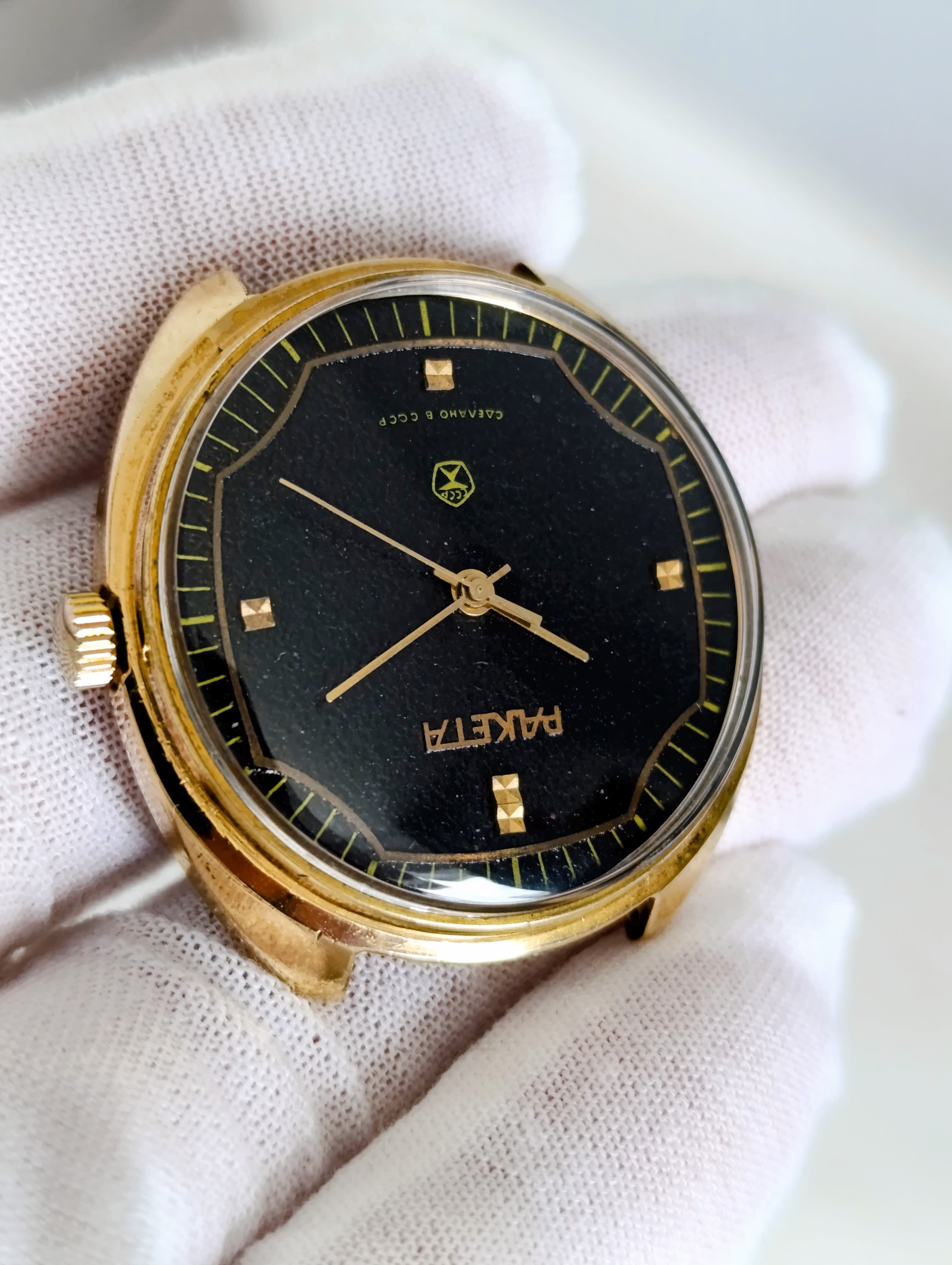 Vintage Raketa USSR Watch Model 2609.НА Gold Plated 19 Jewels – thumbnail 6