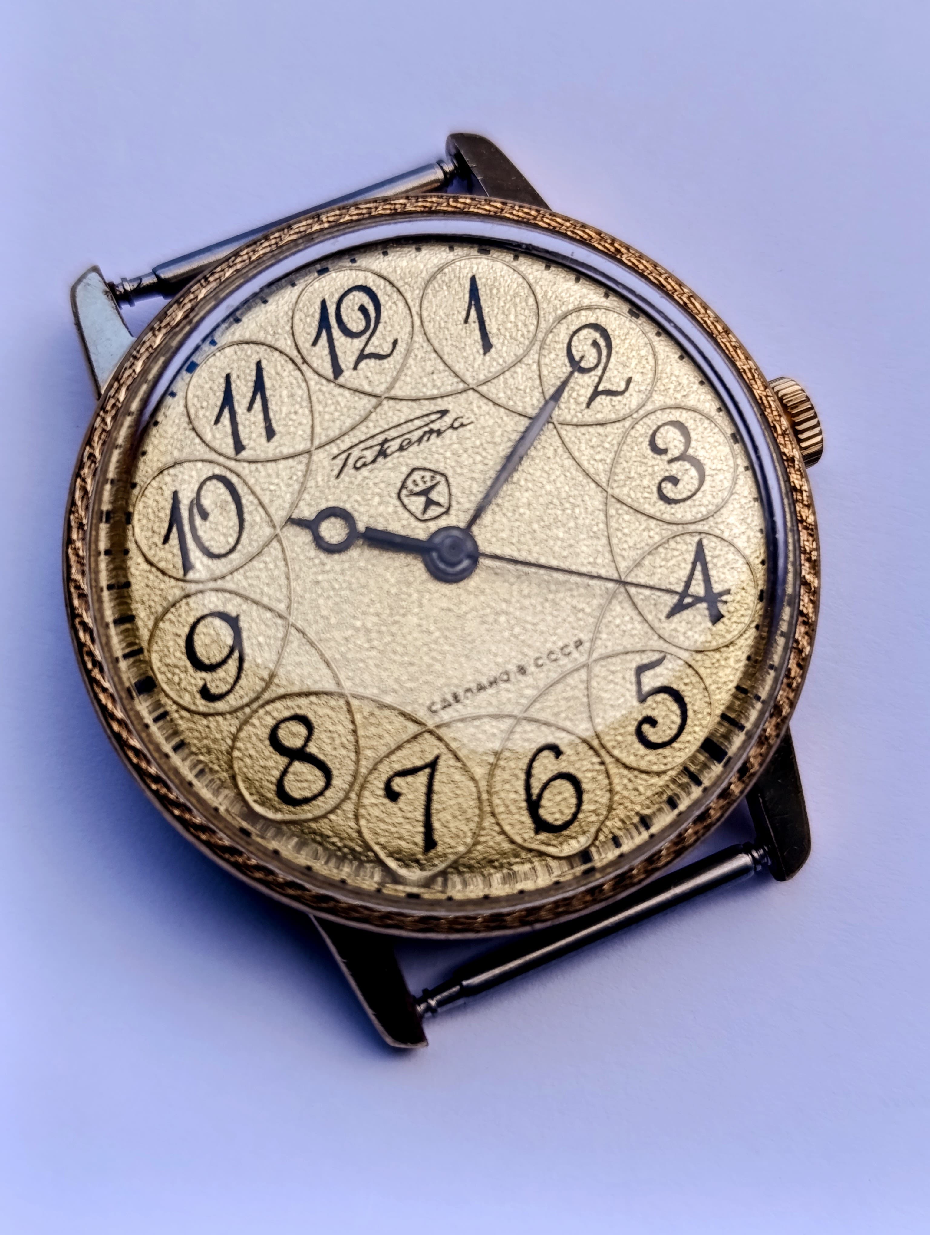 Vintage Raketa USSR Watch Cal. 2609.HA – 1980s Gold-Plated Soviet Mechanical Watch – thumbnail 4
