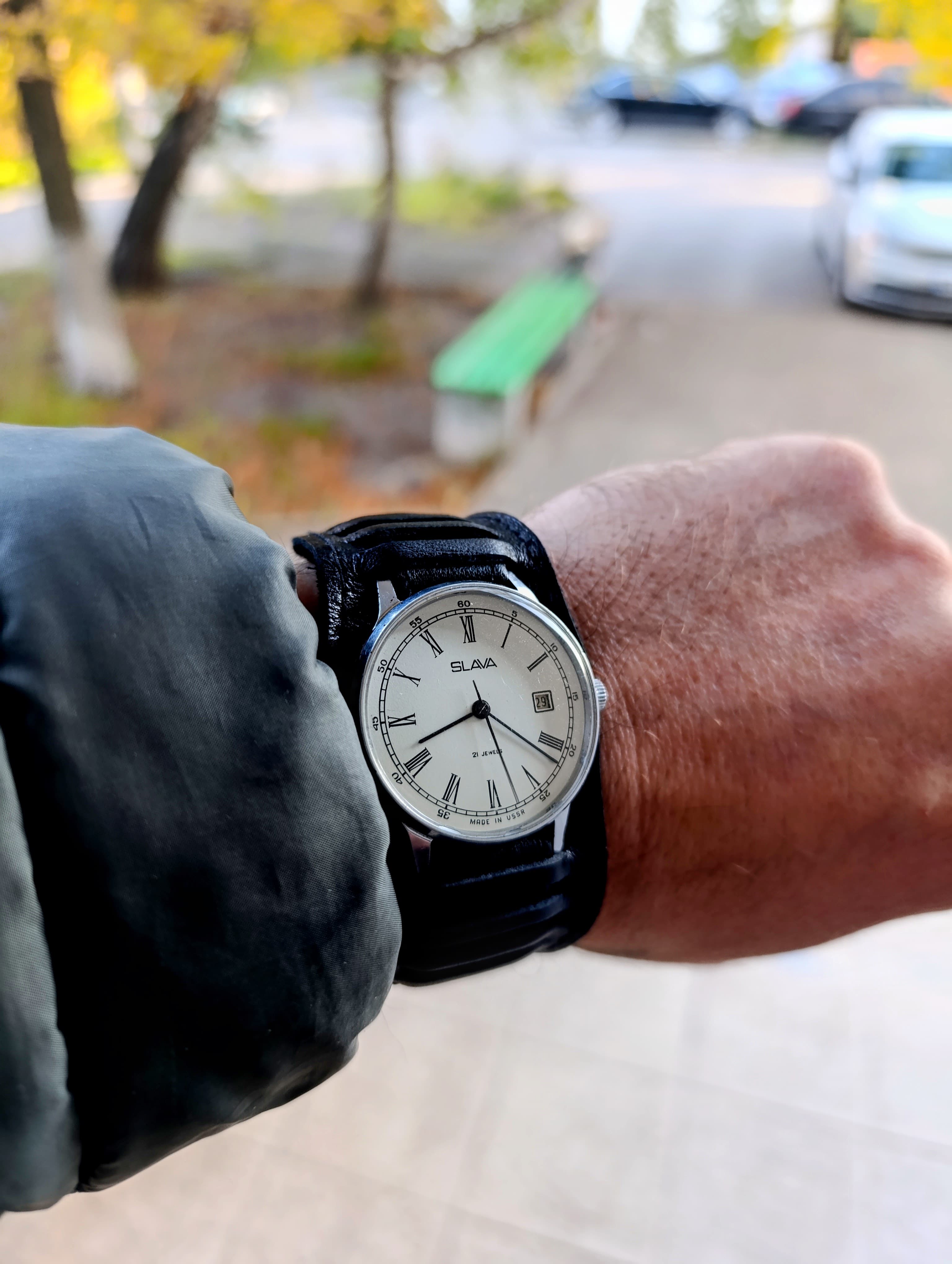Vintage Slava Watch 1970s USSR – Caliber 2414, 21 Jewels – thumbnail 8