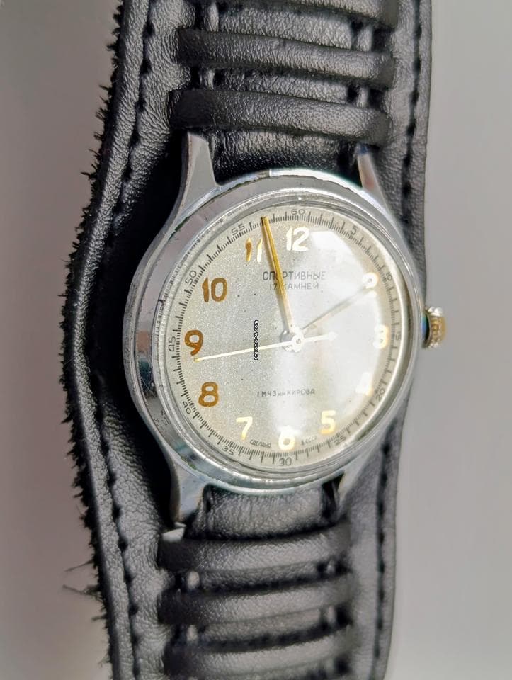 Vintage Soviet Watch Sportivnie 17 Jewels | USSR Collectible Mechanical 1956 | 1st Moscow Watch Factory – thumbnail 13