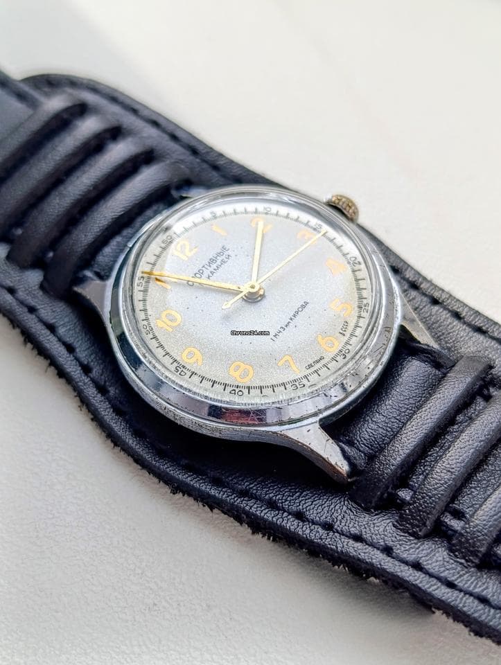 Vintage Soviet Watch Sportivnie 17 Jewels | USSR Collectible Mechanical 1956 | 1st Moscow Watch Factory – thumbnail 8