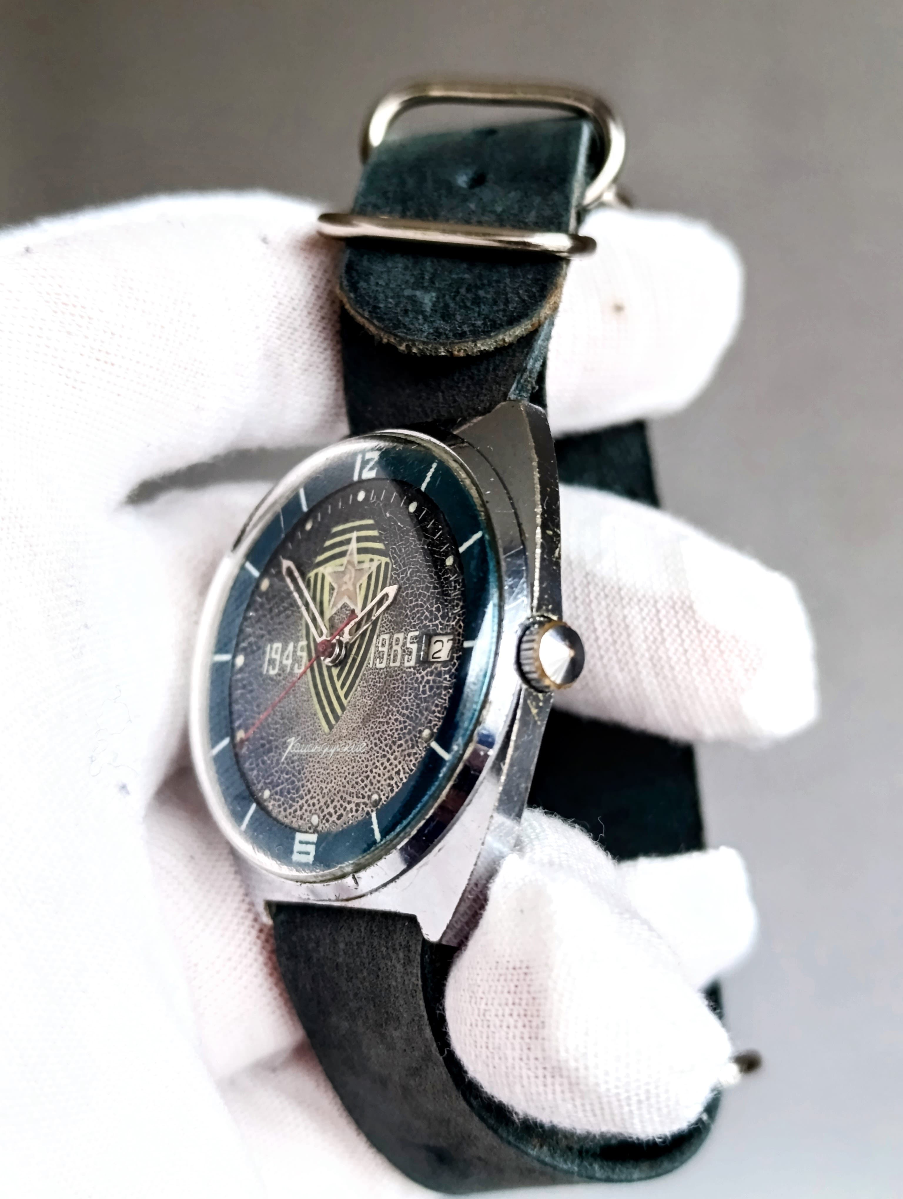 Vostok Komandirskie Cal.: 2234 Hack Function Original Vintage Soviet Wristwatch Chistopol Watch Factory 1985 – thumbnail 8