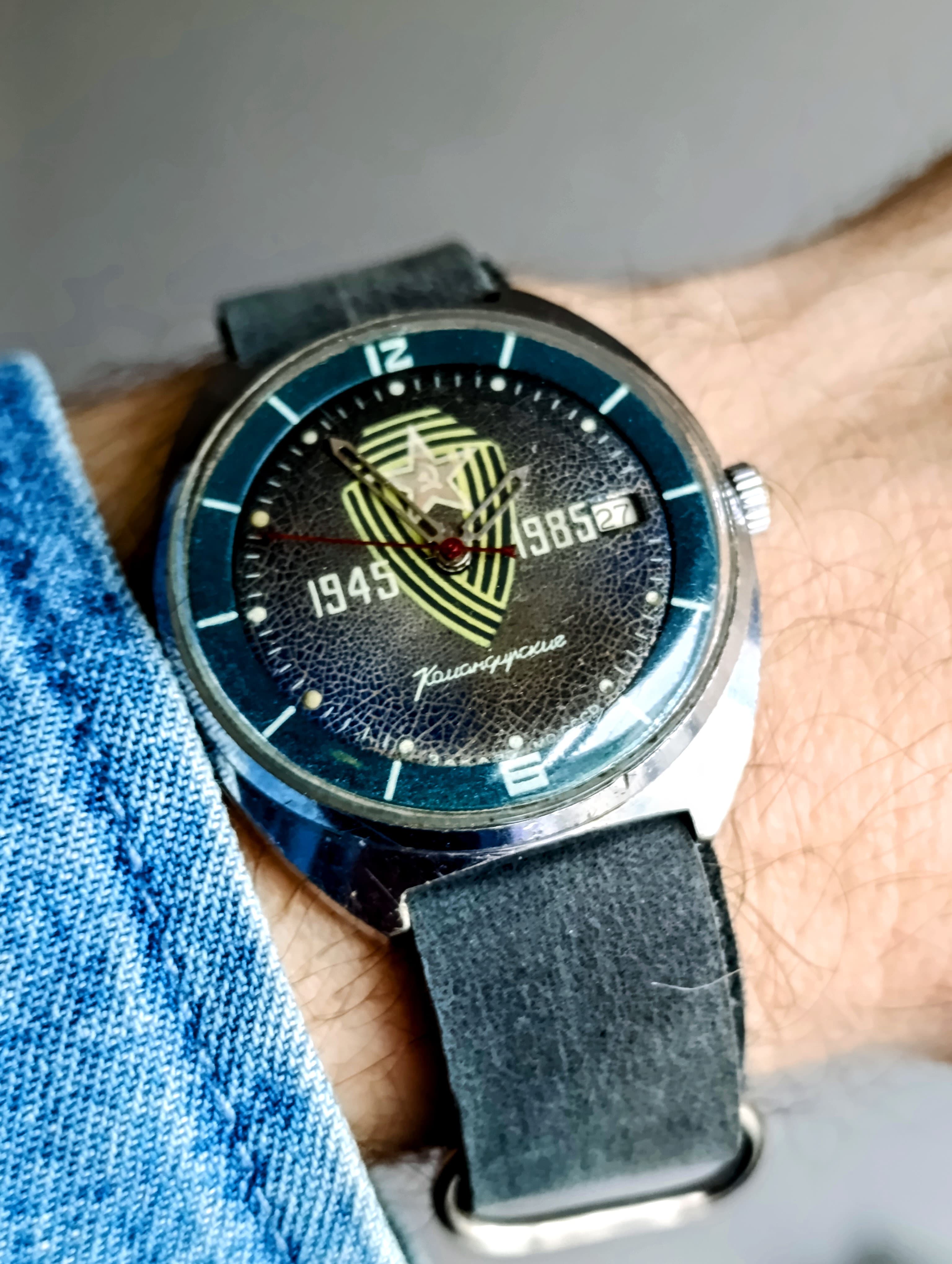Vostok Komandirskie Cal.: 2234 Hack Function Original Vintage Soviet Wristwatch Chistopol Watch Factory 1985 – thumbnail 5