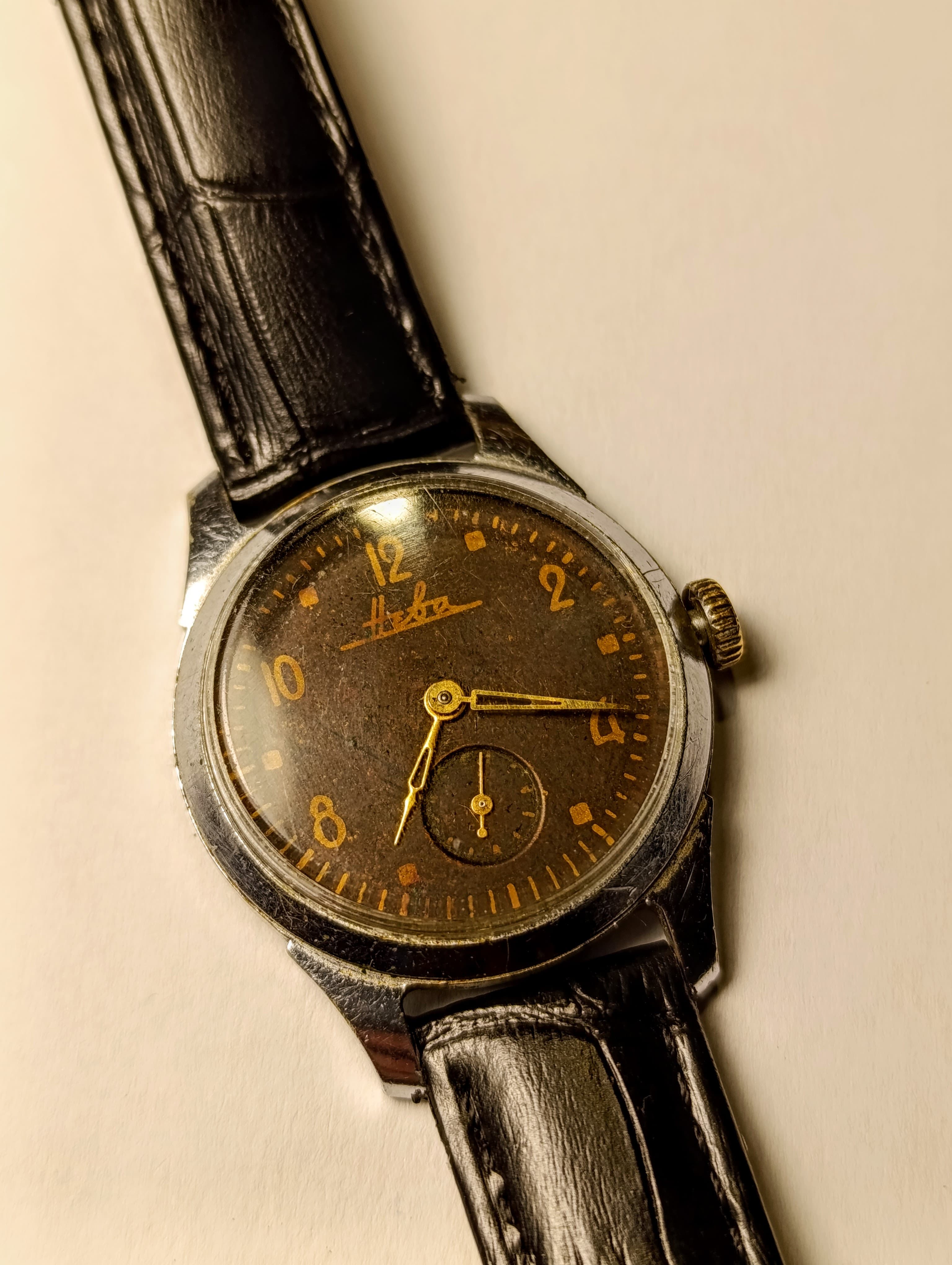 Neva Watch Rare Soviet Vintage Watch Cal.: 2603 16 jewels Made in USSR 1956 – thumbnail 4