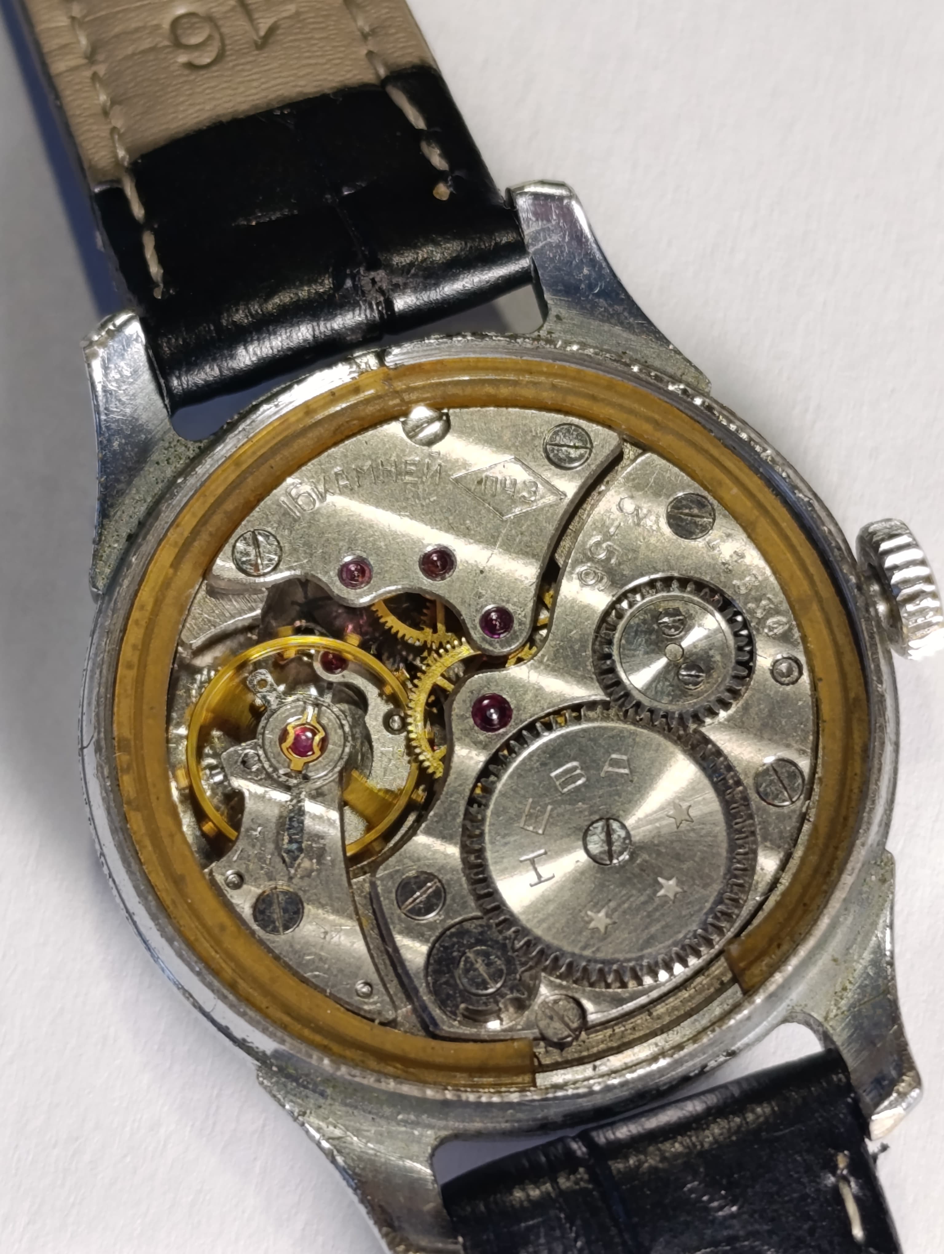 Neva Watch Rare Soviet Vintage Watch Cal.: 2603 16 jewels Made in USSR 1956 – thumbnail 3