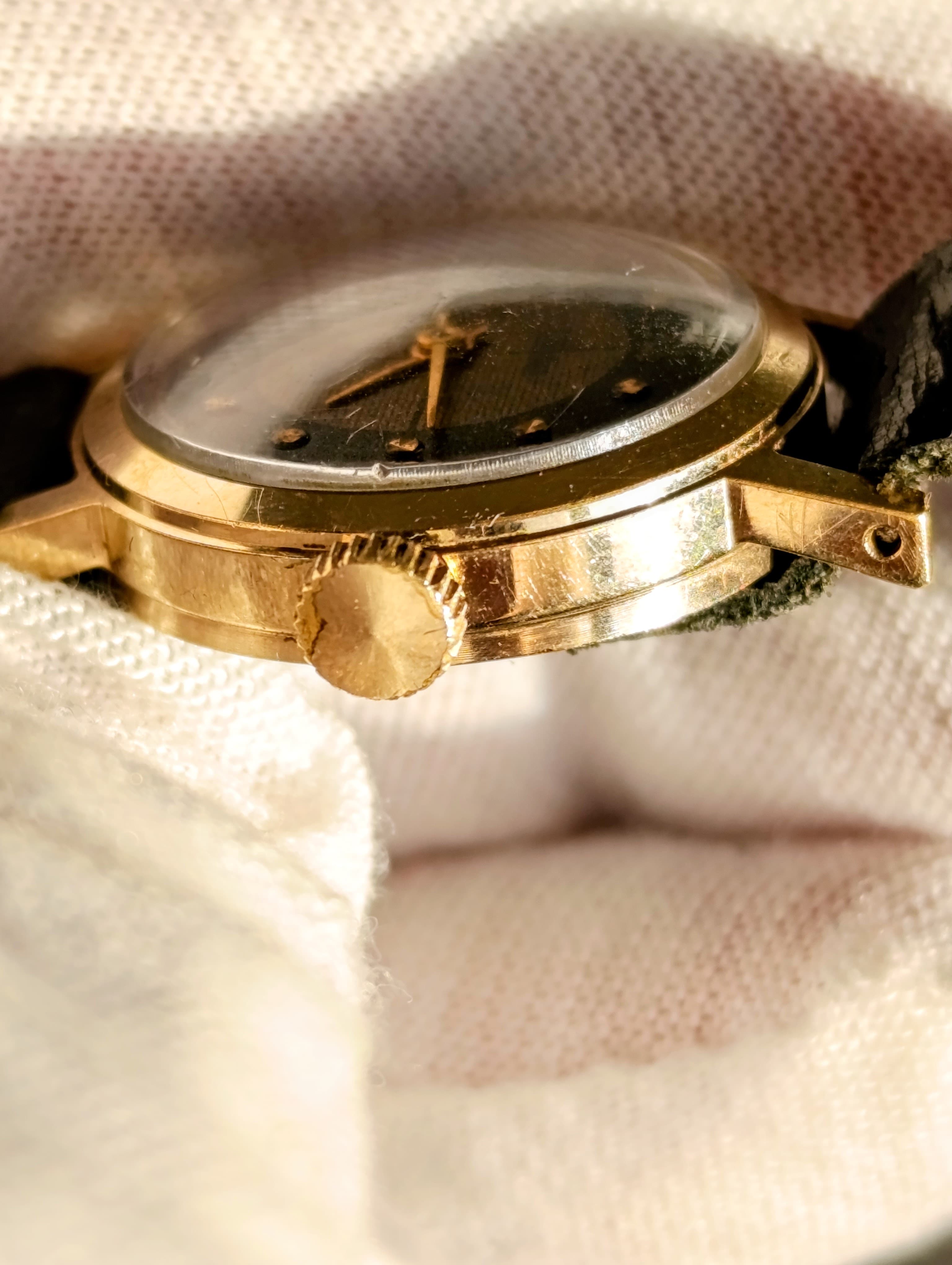 Soviet Watch Slava Cal.: 1601 – Vintage Women's Watch with 17 Jewels and Leather Strap – thumbnail 9