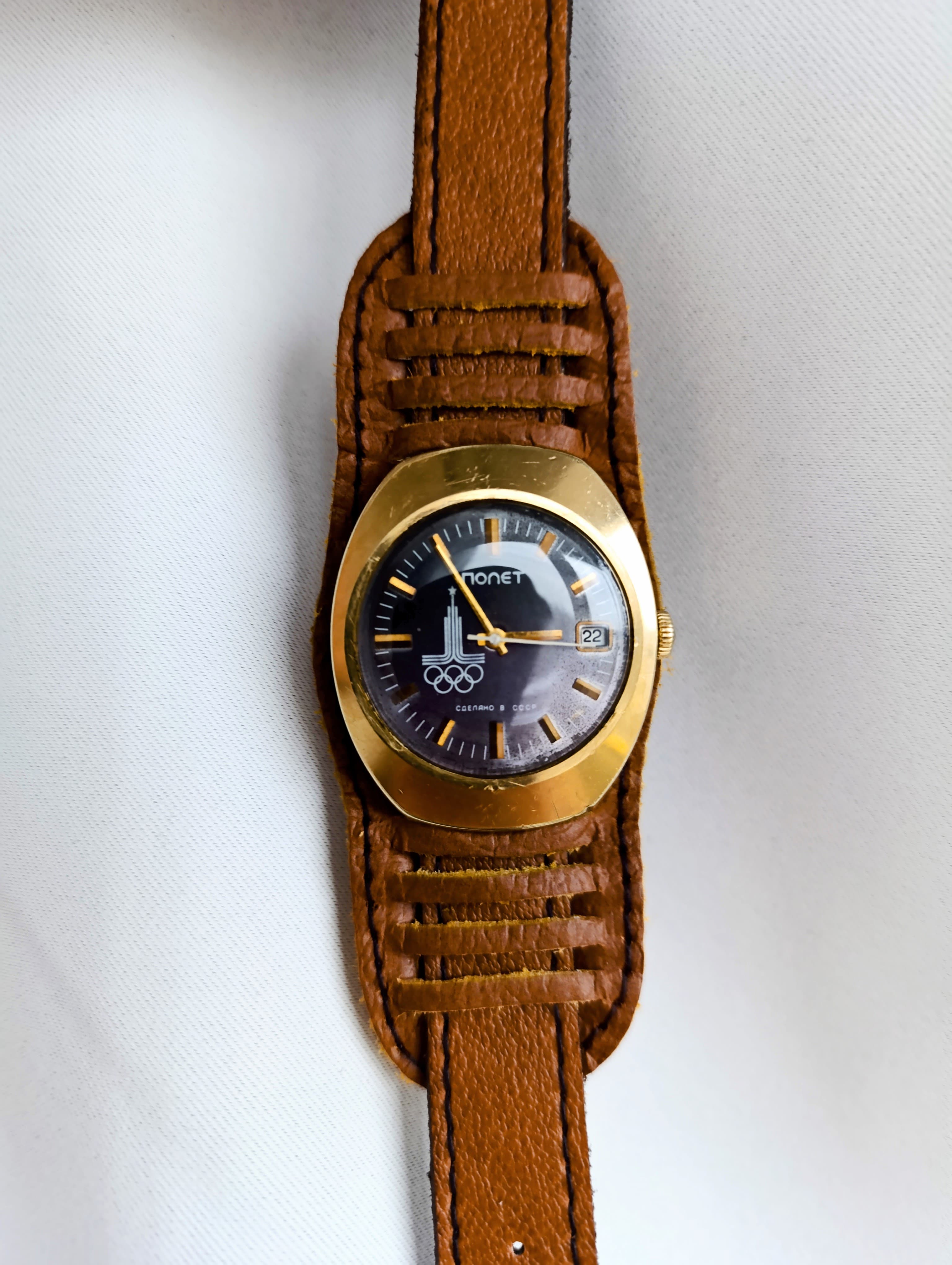 Vintage Poljot 2614.2H Soviet Olympic Watch – Moscow 1980 17 Jewels – thumbnail 2