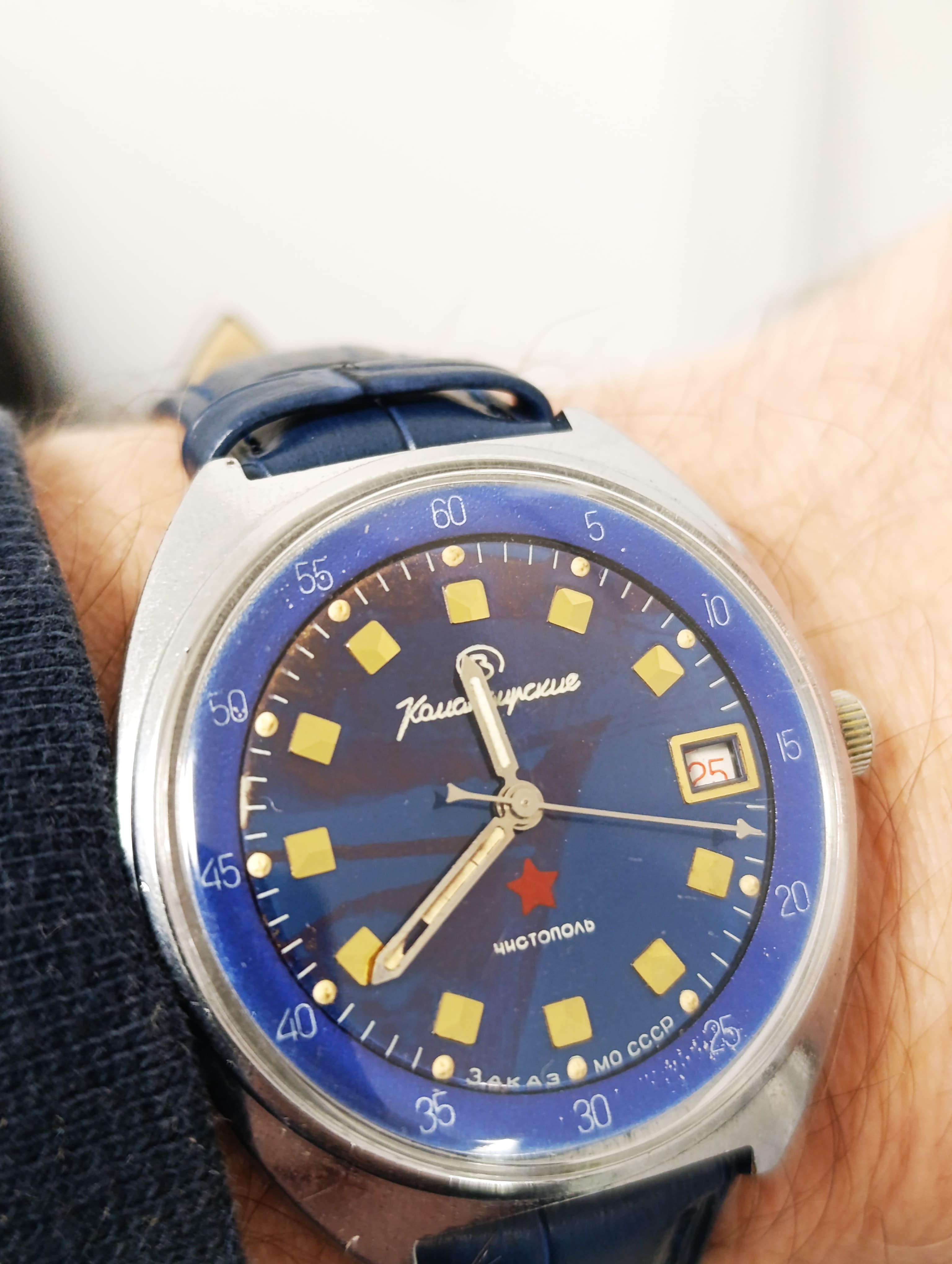 Soviet Watch VOSTOK 2214 Komandirskie Zakaz MO Mechanical Military Stop-Second – thumbnail 9