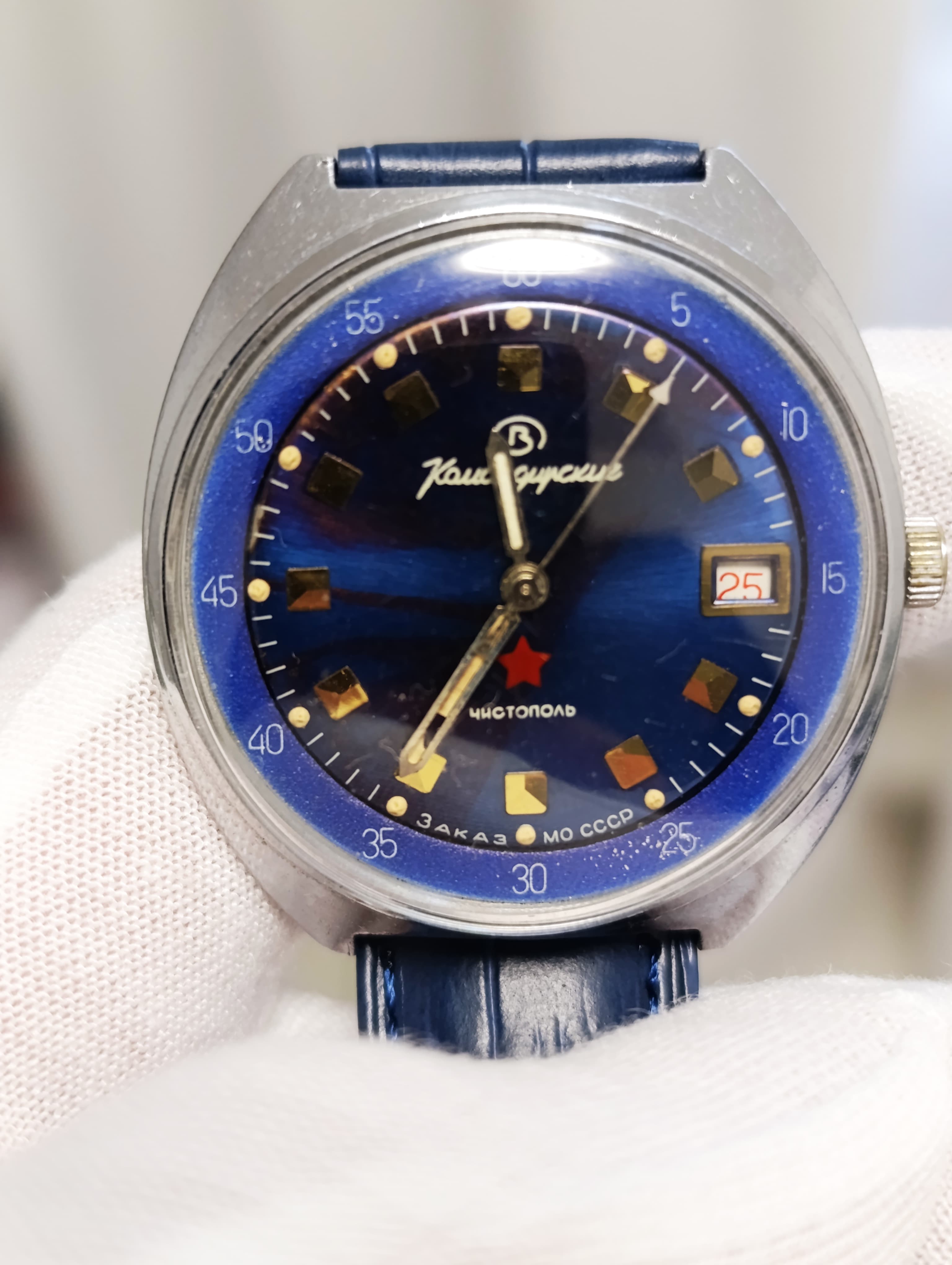 Soviet Watch VOSTOK 2214 Komandirskie Zakaz MO Mechanical Military Stop-Second – thumbnail 3