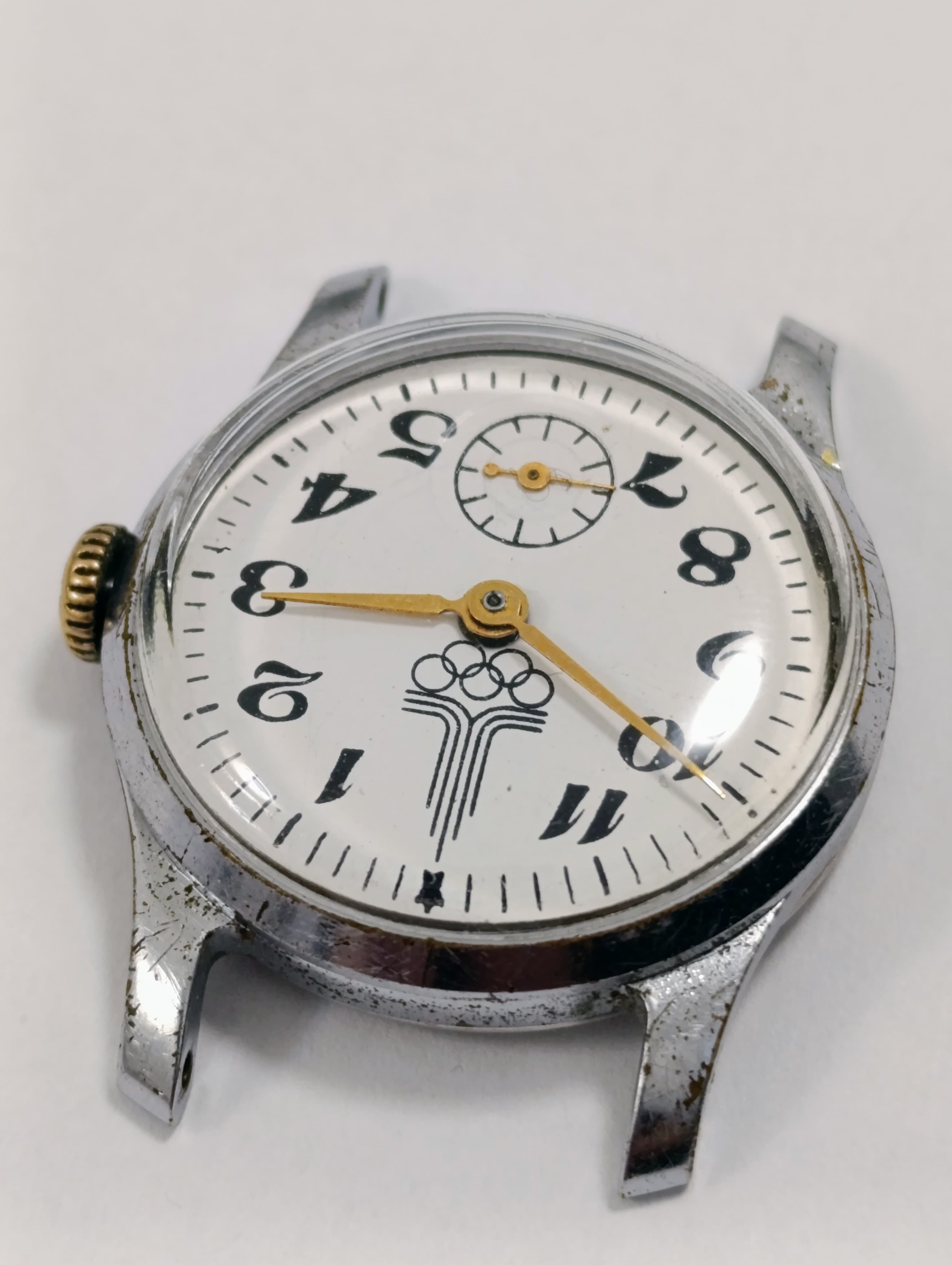 Pobeda 2602 Olympic Soviet Watch Collectible Soviet Women's Watch with Olympic Symbols 1970s – thumbnail 10