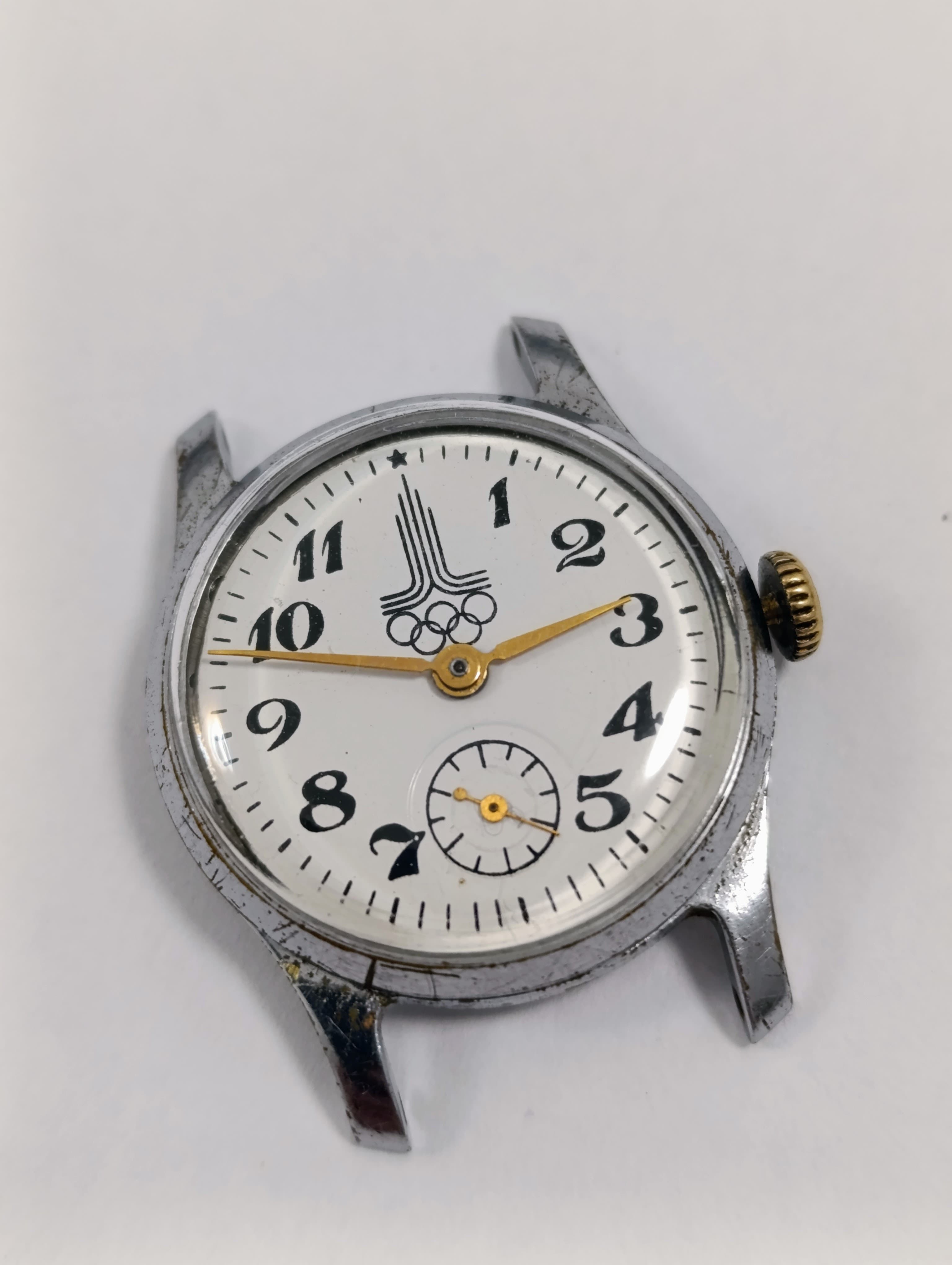 Pobeda 2602 Olympic Soviet Watch Collectible Soviet Women's Watch with Olympic Symbols 1970s – thumbnail 4