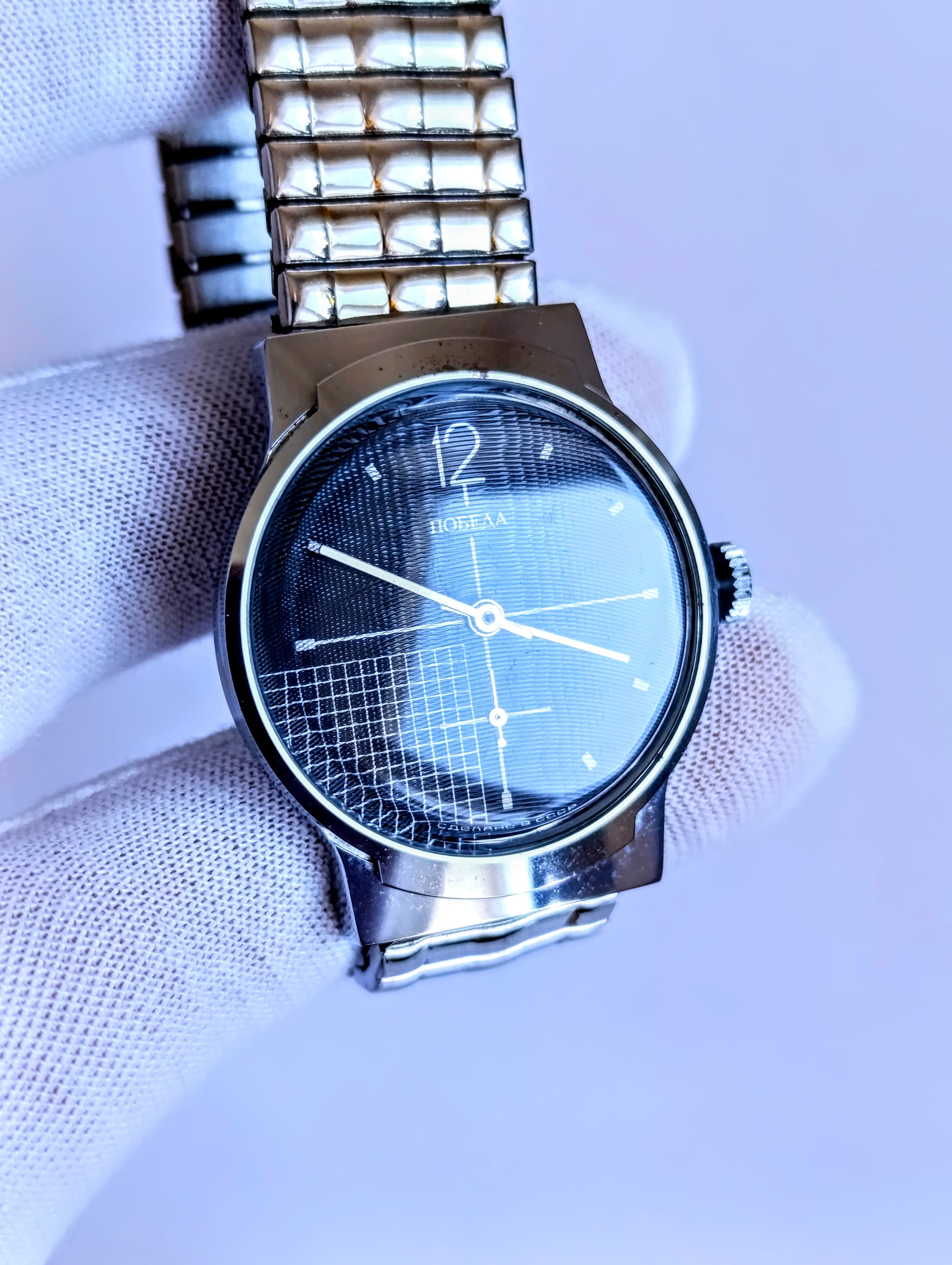 Soviet Mechanical Watch Pobeda 2602 15 Jewels Movement Made in USSR Classic 1980s Style – thumbnail 5