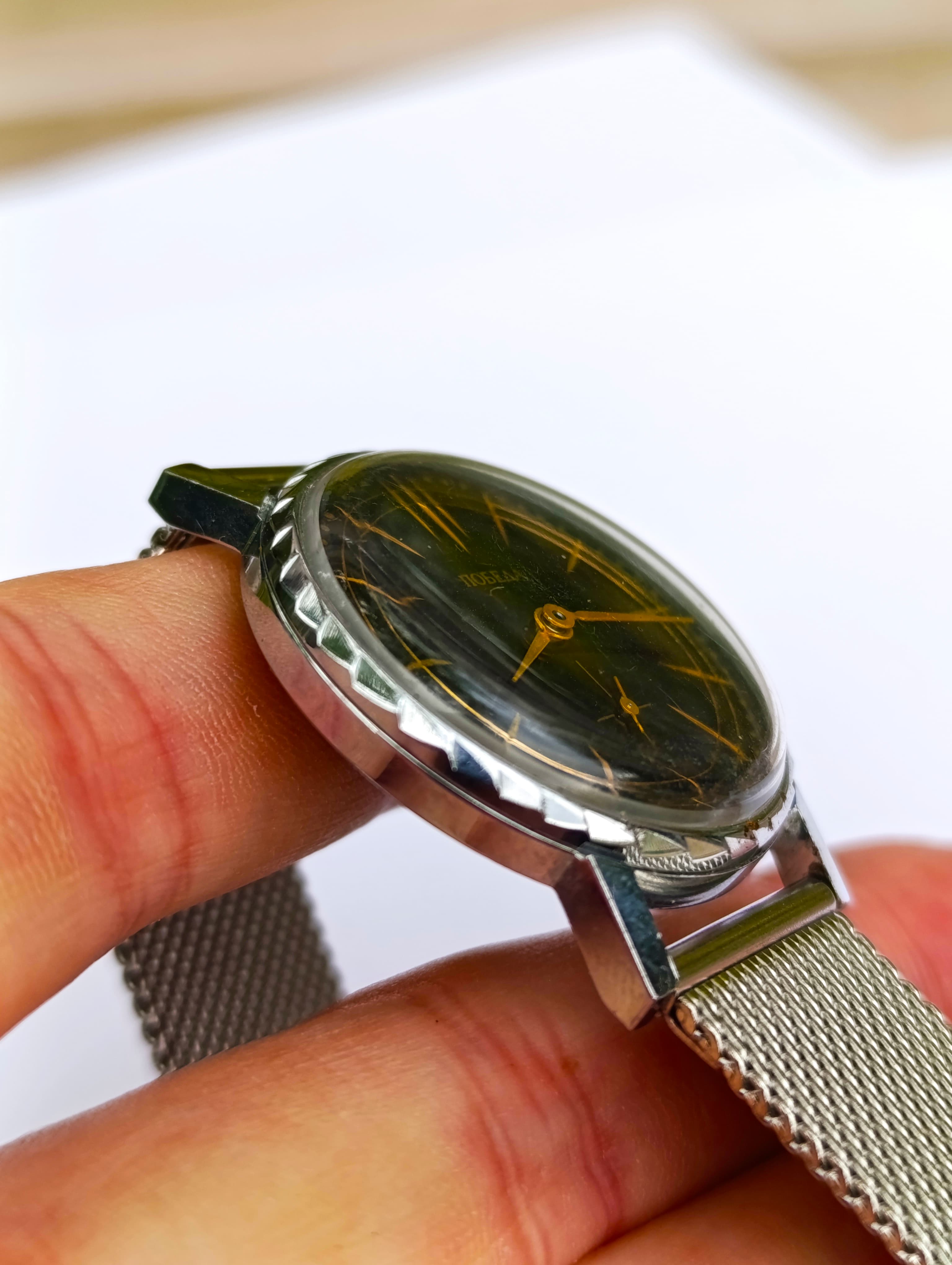 Soviet Vintage Watch Pobeda Caliber 2602 15 Jewels Made in USSR 1990s – thumbnail 5