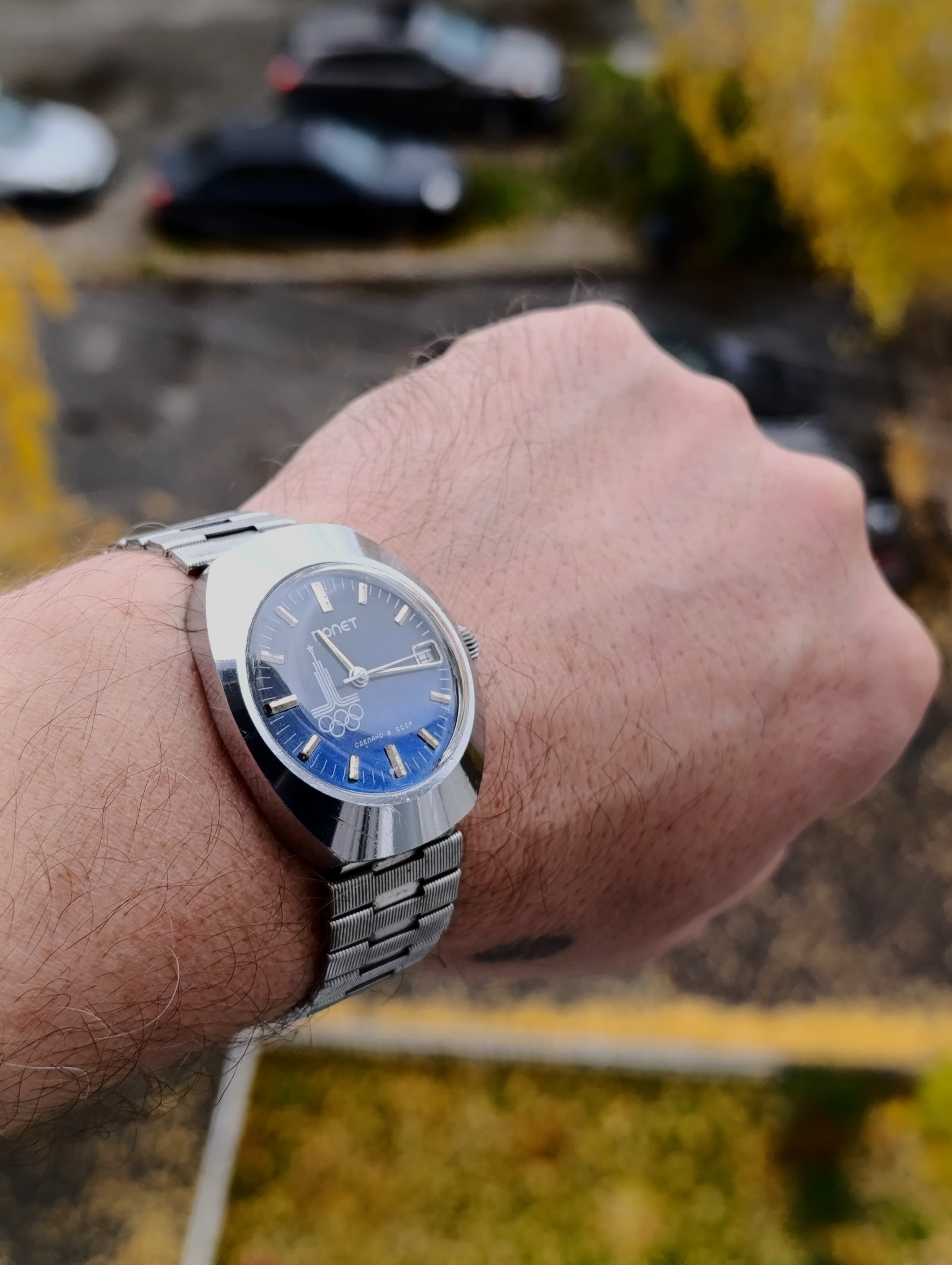Poljot 2614.2Н Moscow 1980 Summer Olympics Soviet Vintage Watch in Chrome Case – thumbnail 13
