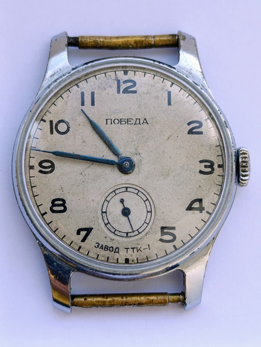 Pobeda Watch TTK-1 Rare Soviet Watch | Factory Precision Technical Stones 1952 – thumbnail 1