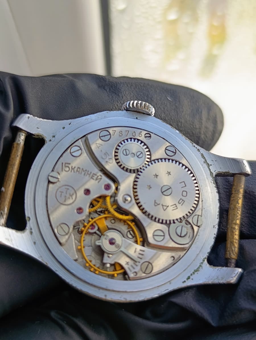 Pobeda Watch TTK-1 Rare Soviet Watch | Factory Precision Technical Stones 1952 – thumbnail 14