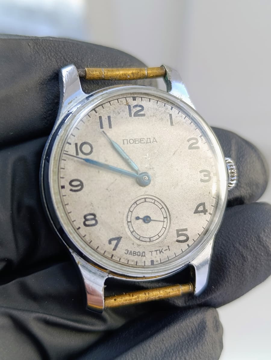 Pobeda Watch TTK-1 Rare Soviet Watch | Factory Precision Technical Stones 1952 – thumbnail 12