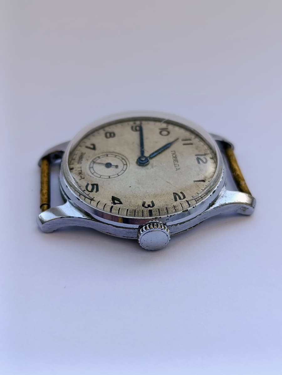 Pobeda Watch TTK-1 Rare Soviet Watch | Factory Precision Technical Stones 1952 – thumbnail 8