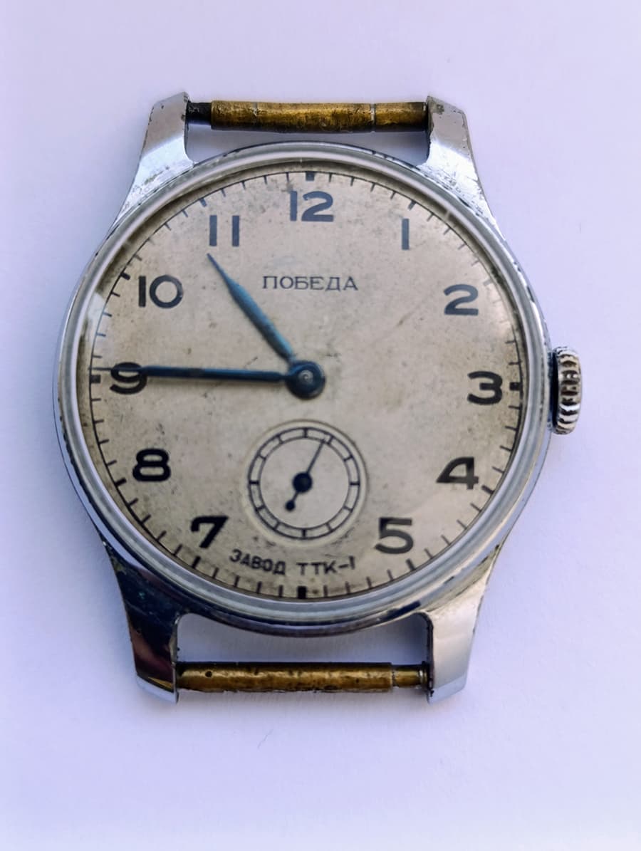 Pobeda Watch TTK-1 Rare Soviet Watch | Factory Precision Technical Stones 1952 – thumbnail 5
