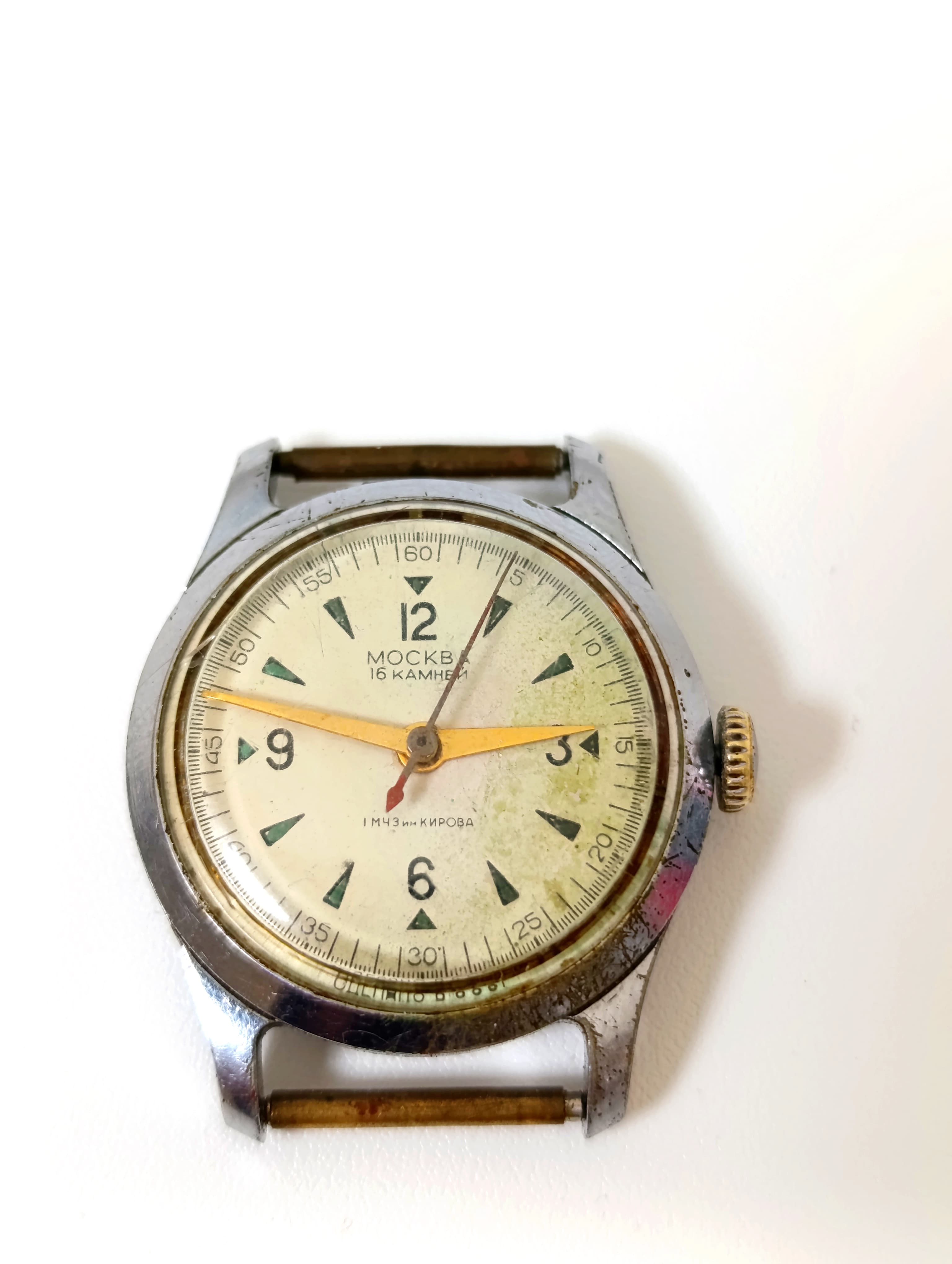 Vintage 1957 Moskva Watch by 1st Moscow Watch Factory (Kirov) – thumbnail 11