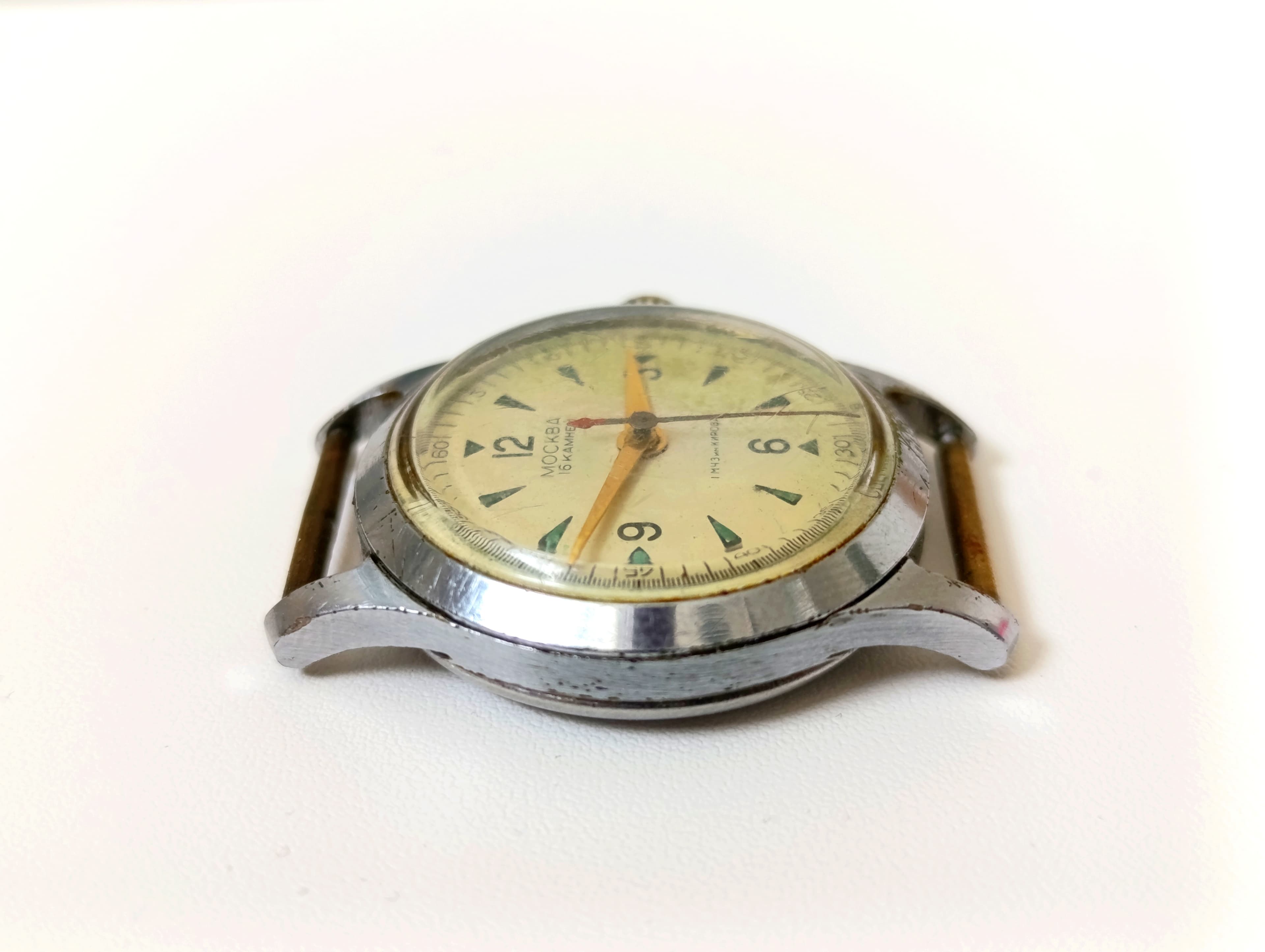 Vintage 1957 Moskva Watch by 1st Moscow Watch Factory (Kirov) – thumbnail 9
