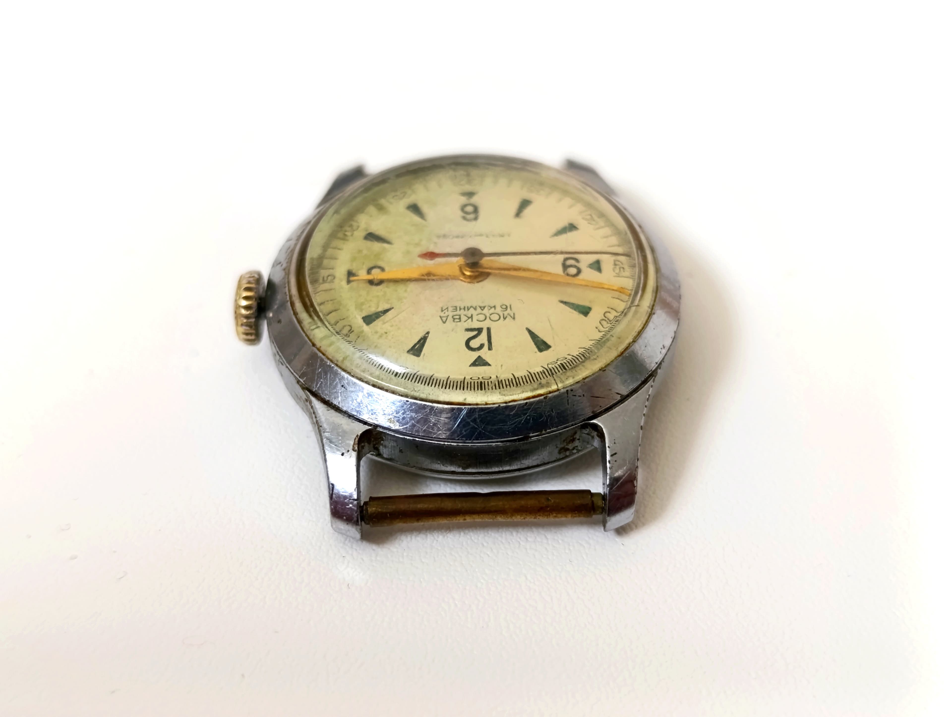 Vintage 1957 Moskva Watch by 1st Moscow Watch Factory (Kirov) – thumbnail 7