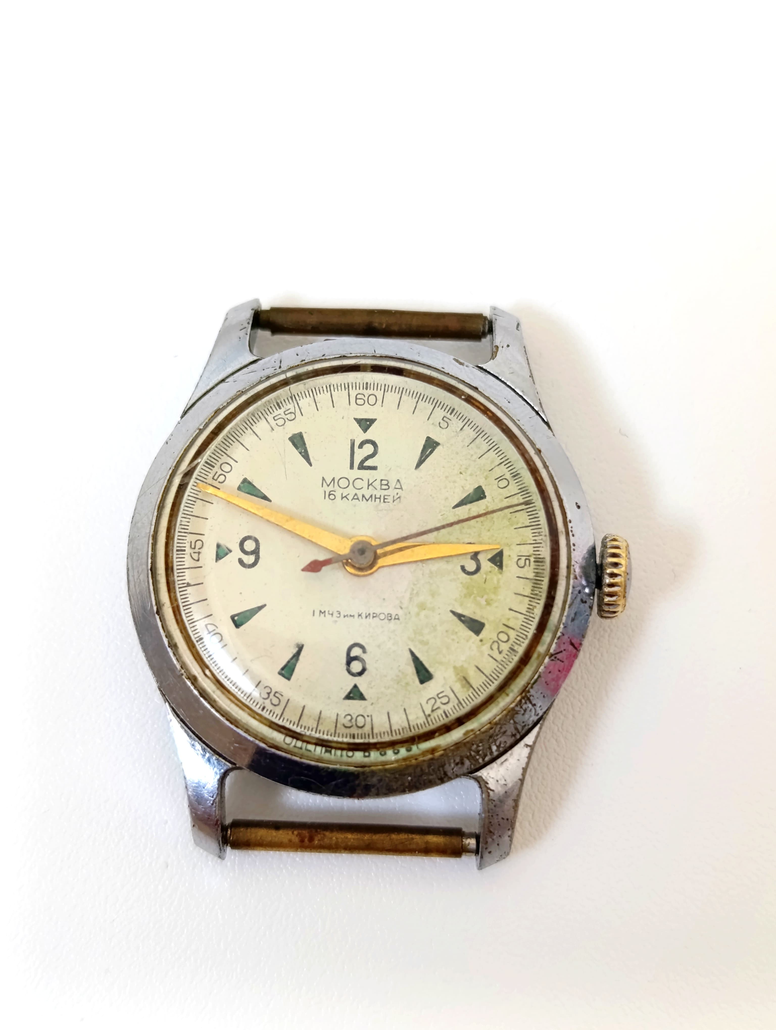 Vintage 1957 Moskva Watch by 1st Moscow Watch Factory (Kirov) – thumbnail 6