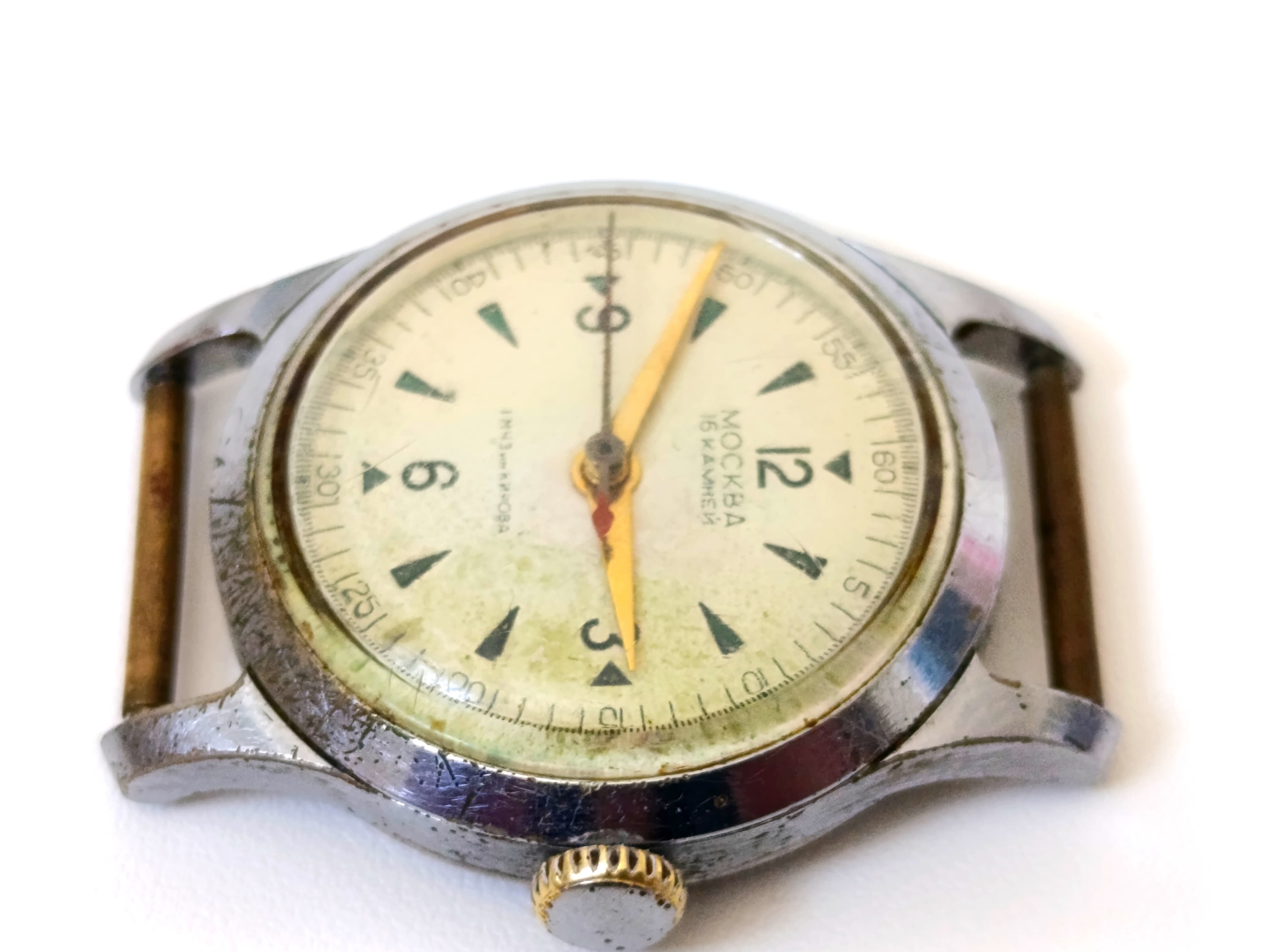 Vintage 1957 Moskva Watch by 1st Moscow Watch Factory (Kirov) – thumbnail 5