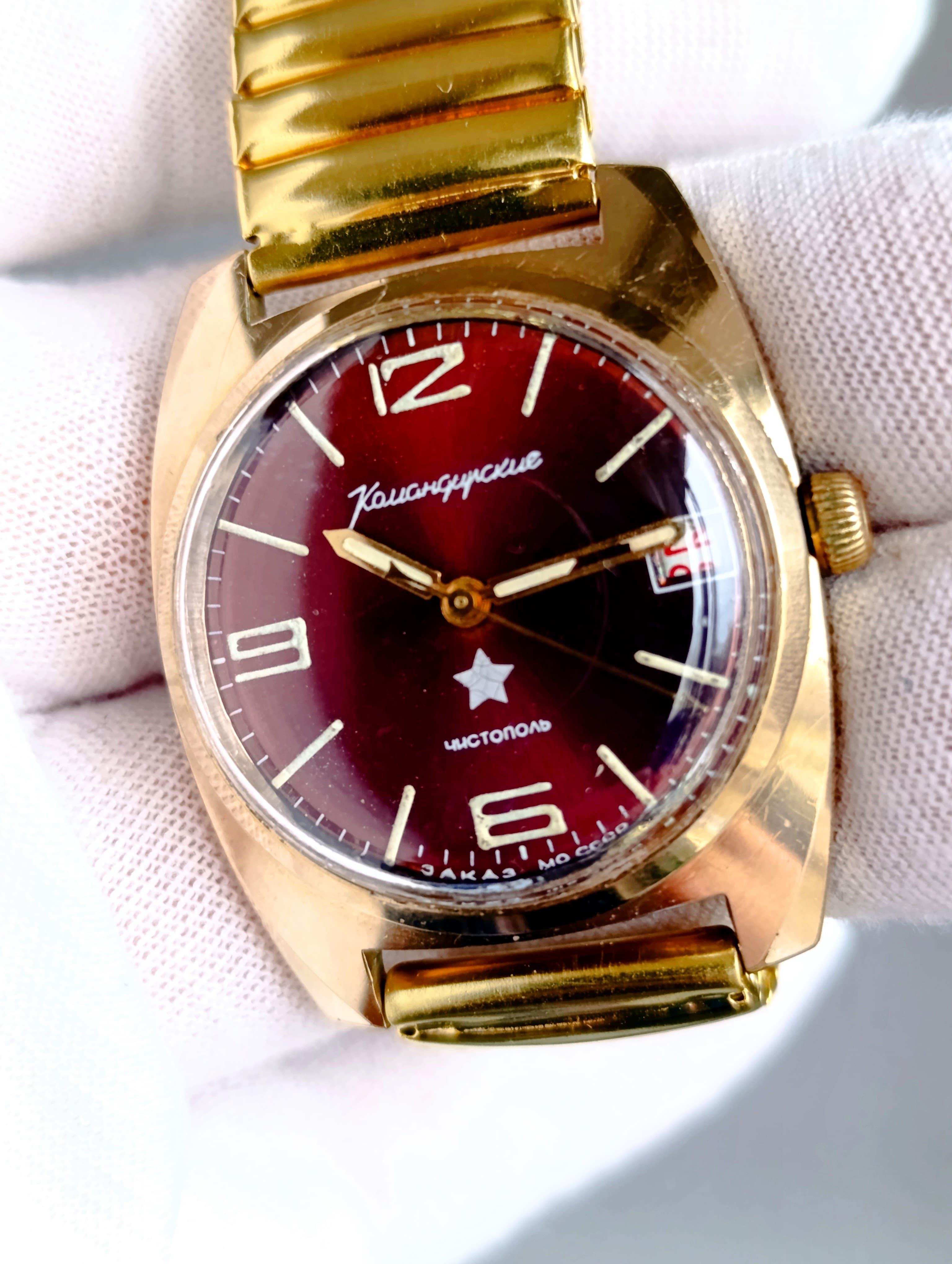 Vostok Komandirskie Original Soviet Watch Cal.:2234 18 Jewels Hack Function Made in USSR 1970s – thumbnail 6