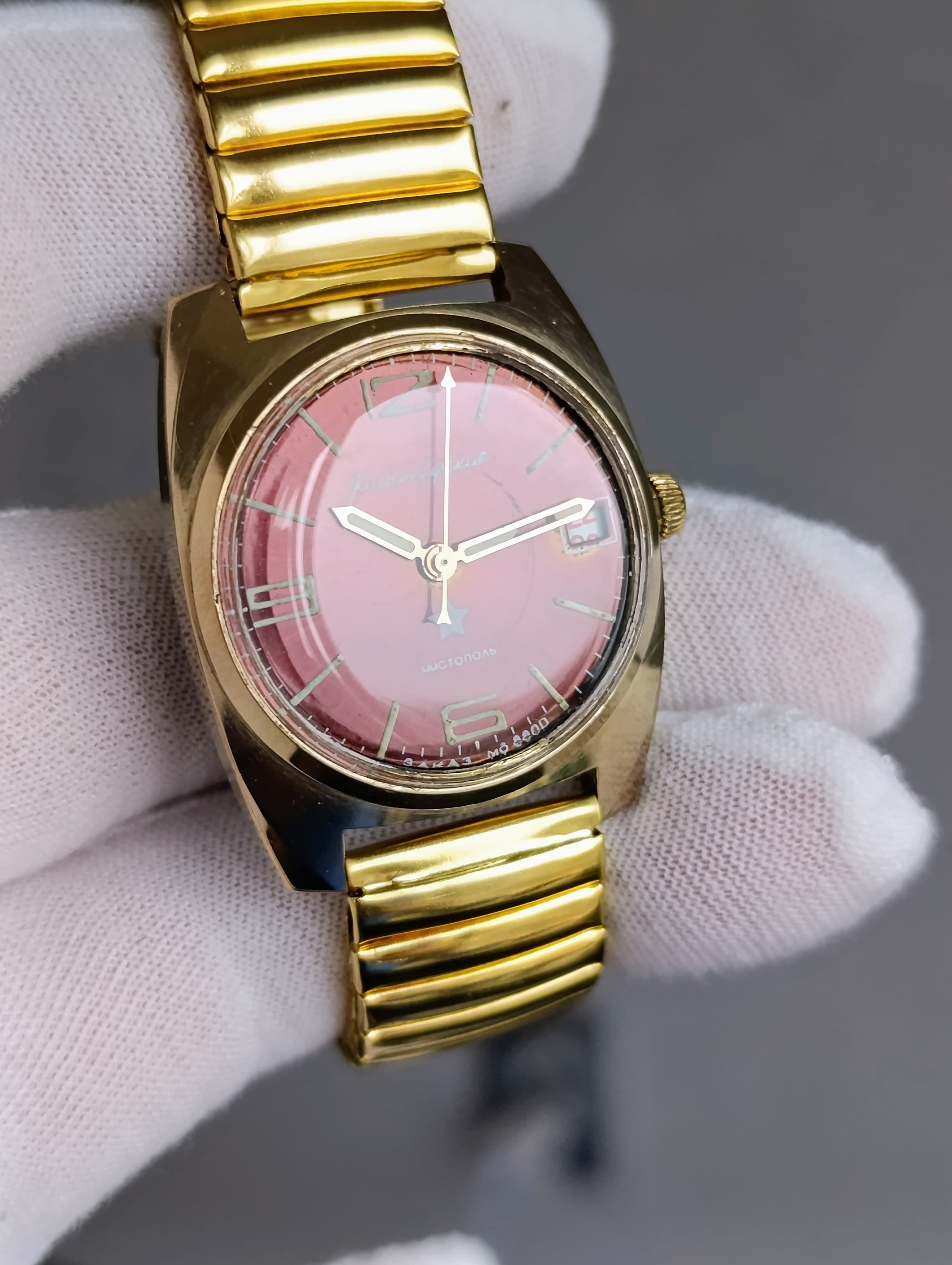Vostok Komandirskie Original Soviet Watch Cal.:2234 18 Jewels Hack Function Made in USSR 1970s – thumbnail 5