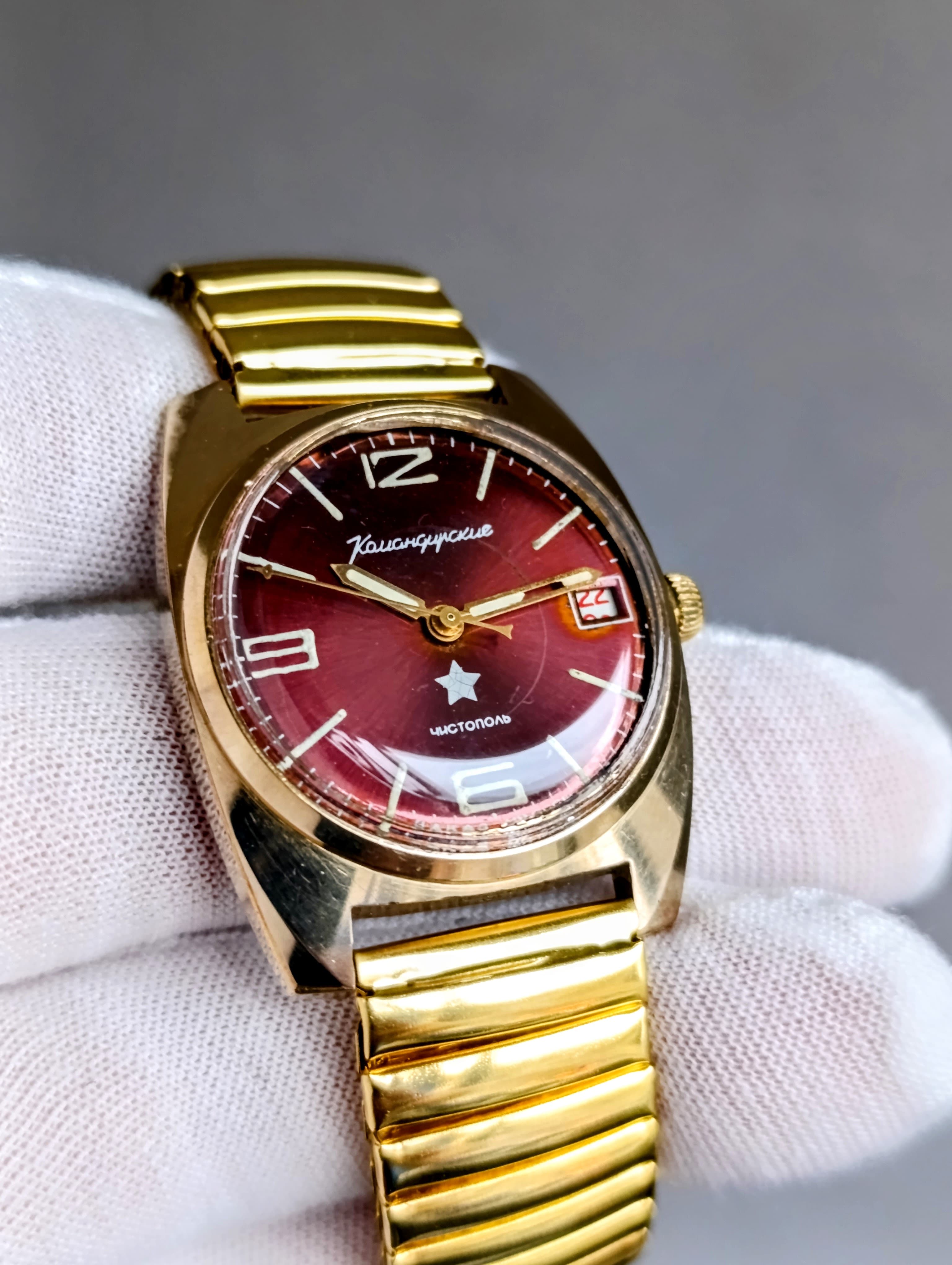 Vostok Komandirskie Original Soviet Watch Cal.:2234 18 Jewels Hack Function Made in USSR 1970s – thumbnail 4
