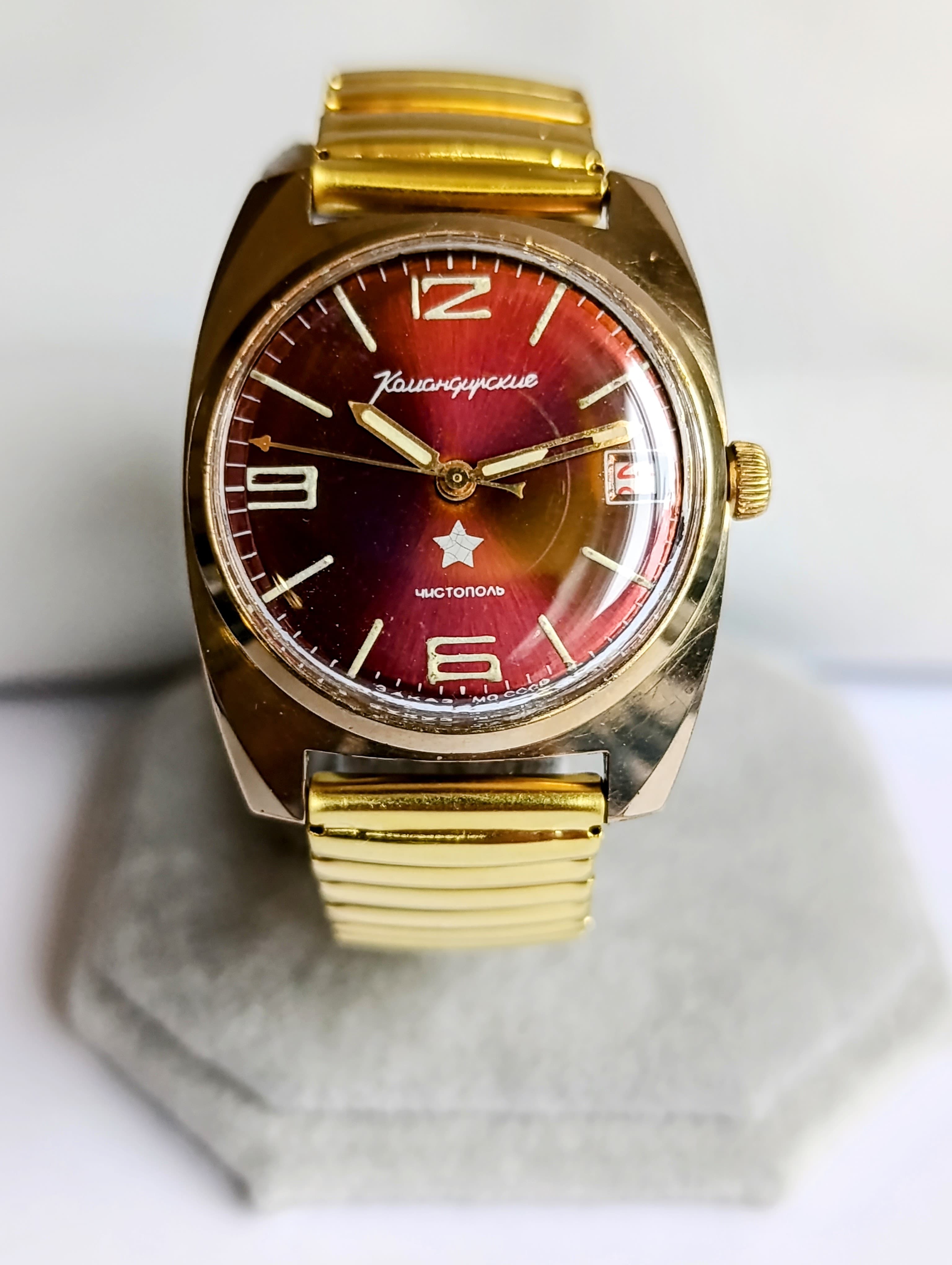 Vostok Komandirskie Original Soviet Watch Cal.:2234 18 Jewels Hack Function Made in USSR 1970s – thumbnail 3