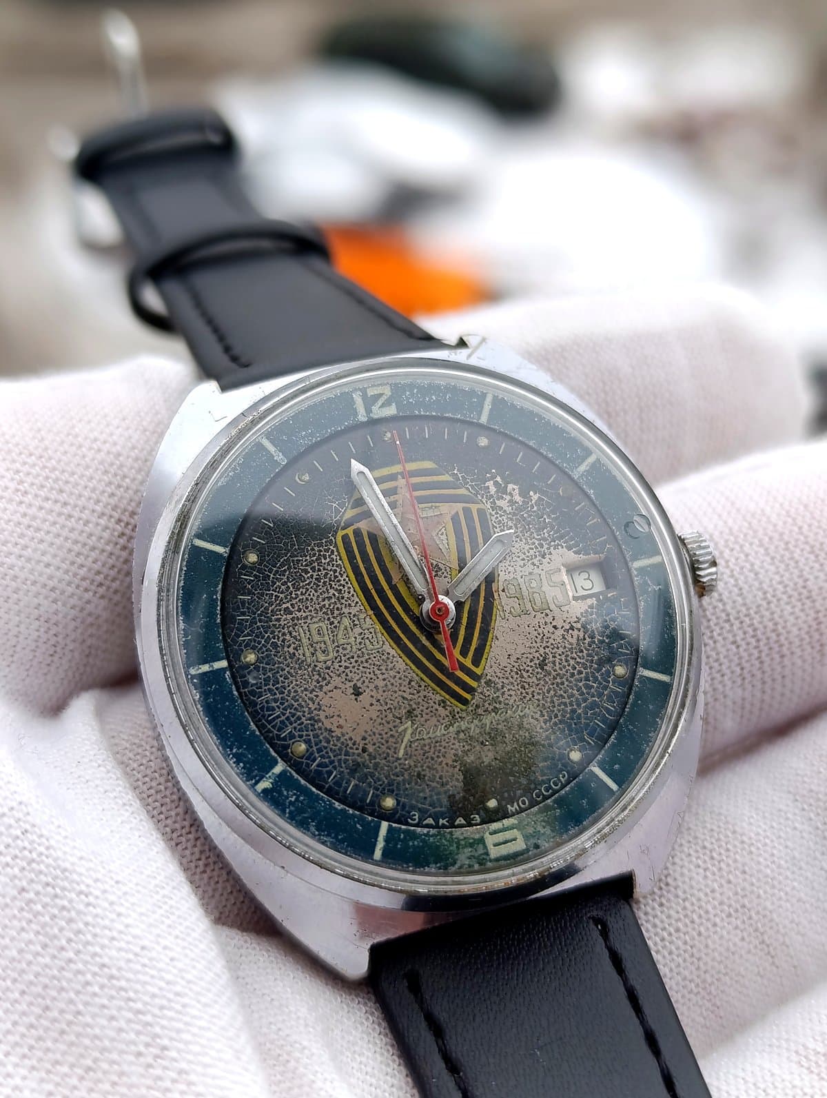 Vintage Vostok Komandirskie Cal. 2234 Hack, USSR Military Watch 1985 – thumbnail 11