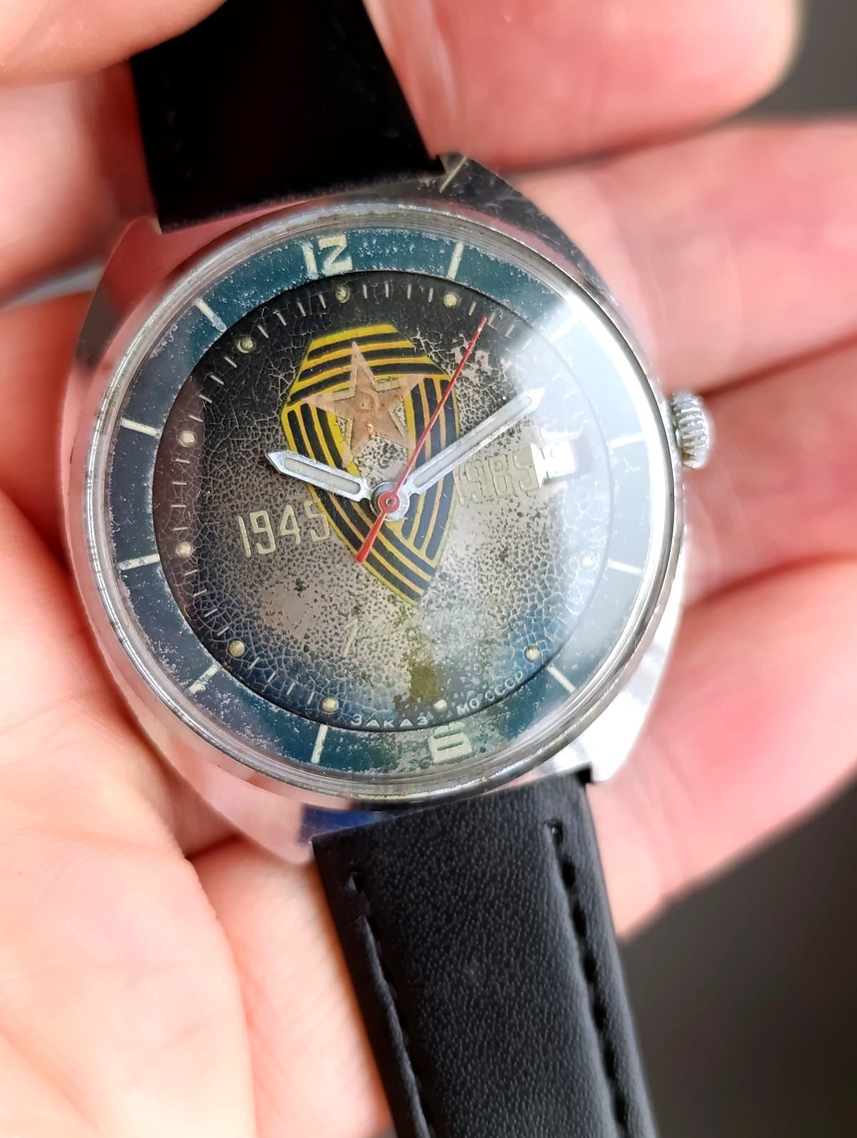 Vintage Vostok Komandirskie Cal. 2234 Hack, USSR Military Watch 1985 – thumbnail 8