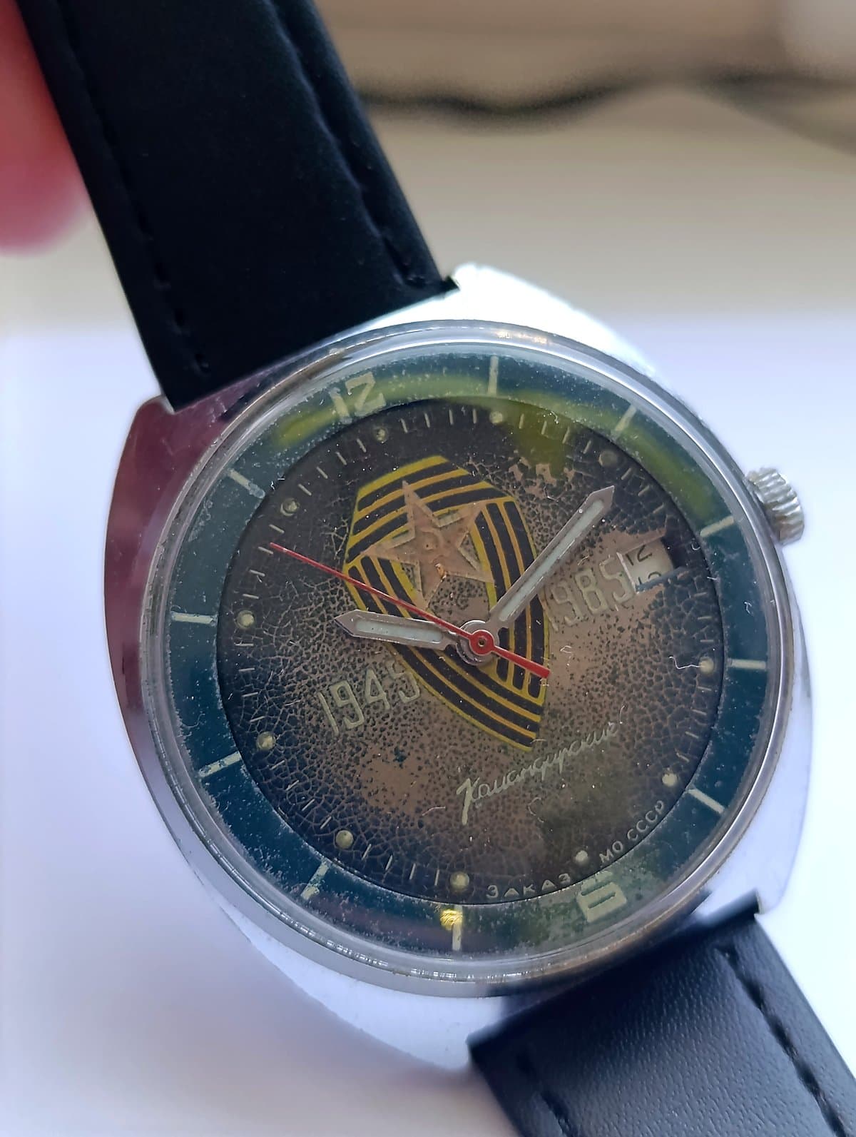 Vintage Vostok Komandirskie Cal. 2234 Hack, USSR Military Watch 1985 – thumbnail 7