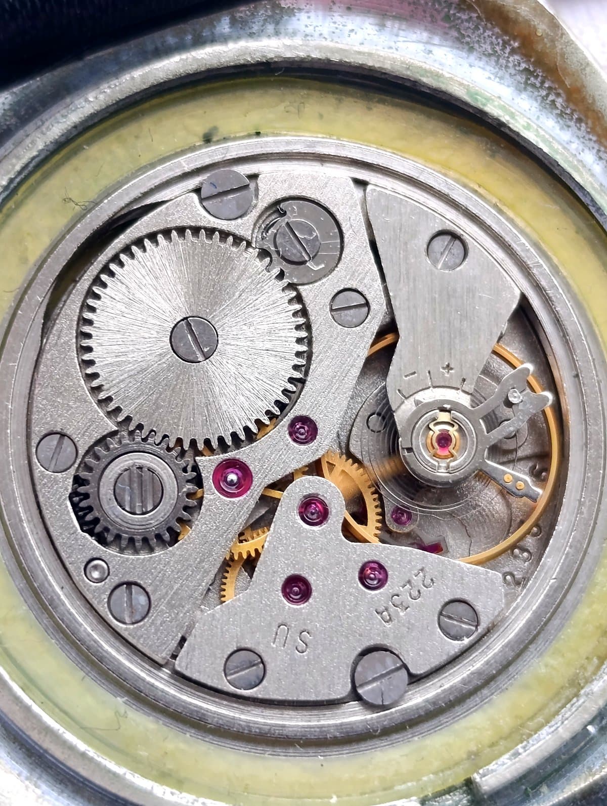 Vintage Vostok Komandirskie Cal. 2234 Hack, USSR Military Watch 1985 – thumbnail 3