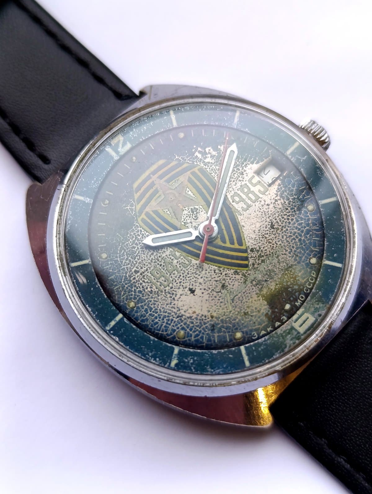 Vintage Vostok Komandirskie Cal. 2234 Hack, USSR Military Watch 1985 – thumbnail 4
