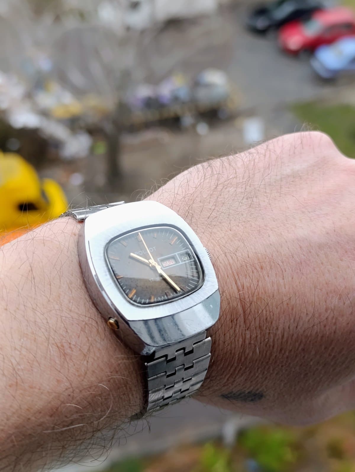 Rare Poljot 2628.H Vintage Cushion Case Watch USSR – thumbnail 13