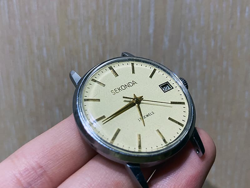 Seconda Wristwatch 17 Jewels Soviet Rare Mechanical Watch USSR Timepiece Russian Men's Watch – thumbnail 9