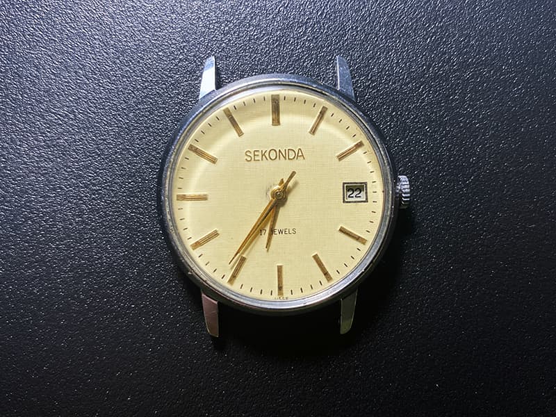 Seconda Wristwatch 17 Jewels Soviet Rare Mechanical Watch USSR Timepiece Russian Men's Watch – thumbnail 4