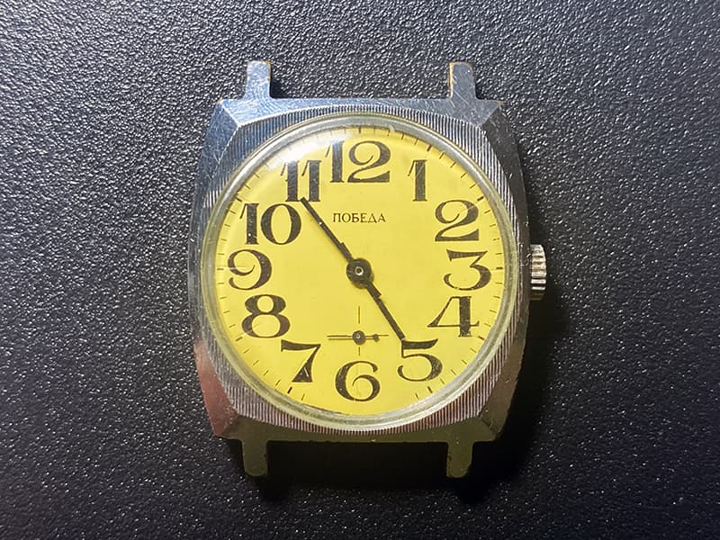 Wristwatch Pobeda Vintage Watch Very Rare Wristwatch 15 Jewels Timepiece 2602 Movement – thumbnail 7