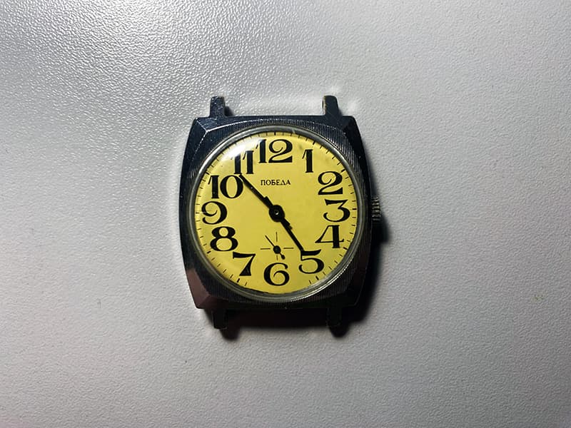 Wristwatch Pobeda Vintage Watch Very Rare Wristwatch 15 Jewels Timepiece 2602 Movement – thumbnail 4