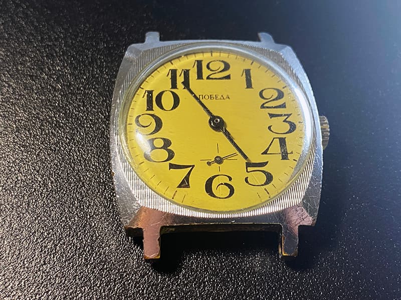 Wristwatch Pobeda Vintage Watch Very Rare Wristwatch 15 Jewels Timepiece 2602 Movement – thumbnail 2