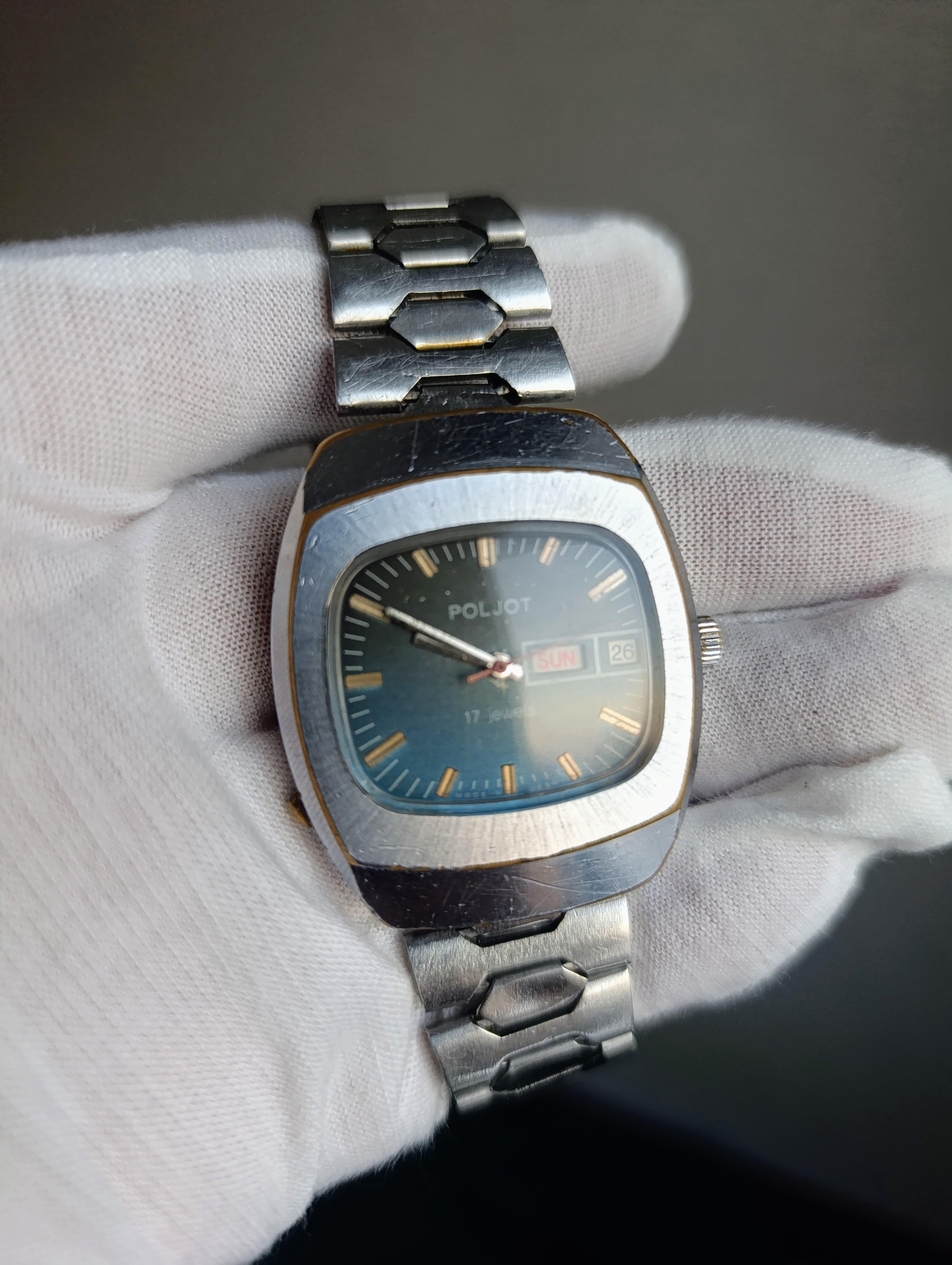 Vintage Poljot 2628.H Soviet Mechanical Watch First Moscow Watch Factory  – thumbnail 15