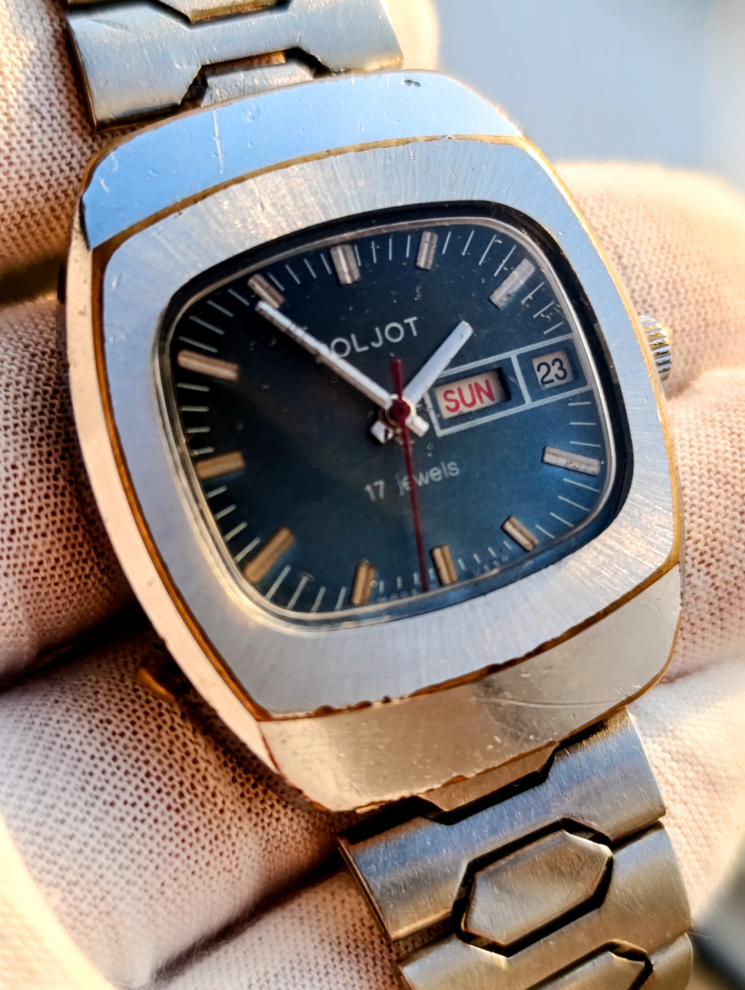 Vintage Poljot 2628.H Soviet Mechanical Watch First Moscow Watch Factory  – thumbnail 12